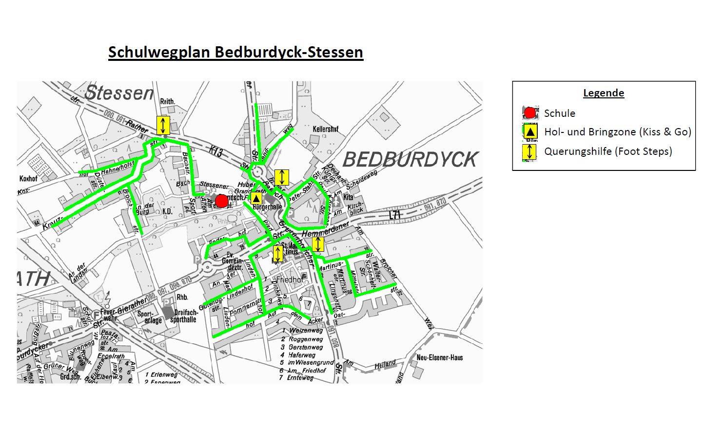 Schulwegpläne der Stadt Jüchen