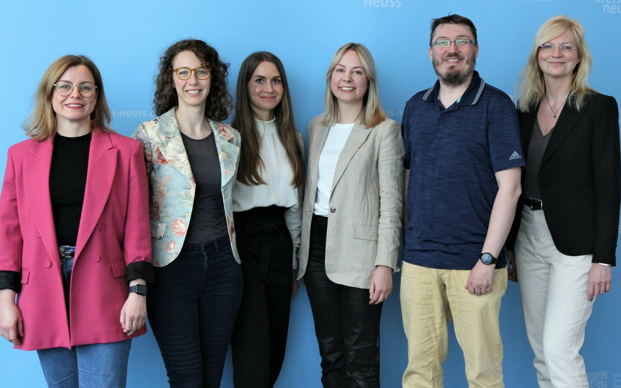 Mit neuem Schulamtskoordinator (von links): Katja