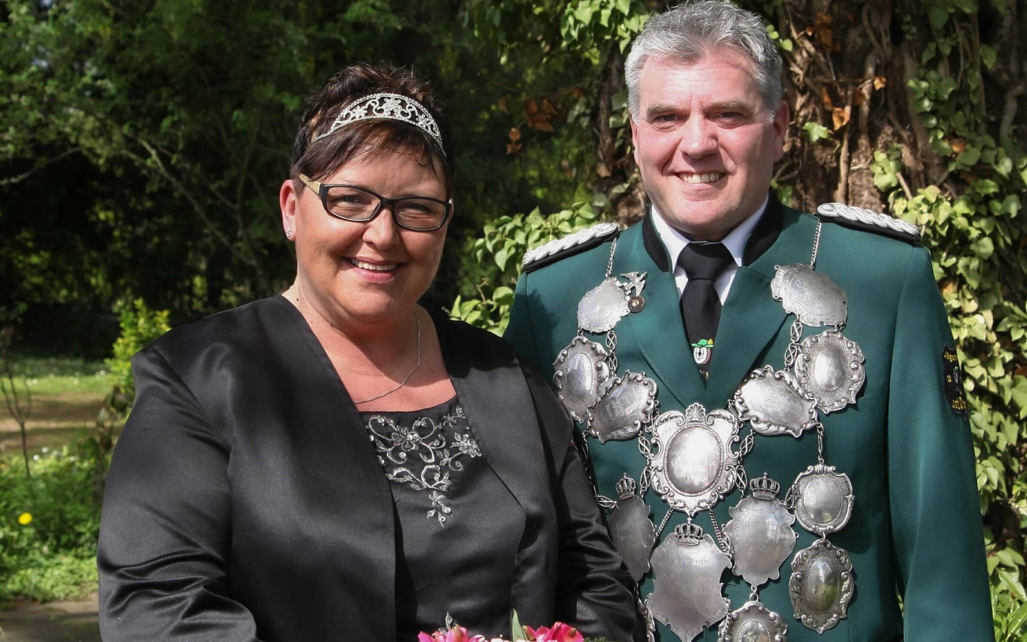 Blick nach vorne: Heinz III. und Sabine Dolfen freuen sich aufs Schützenfest