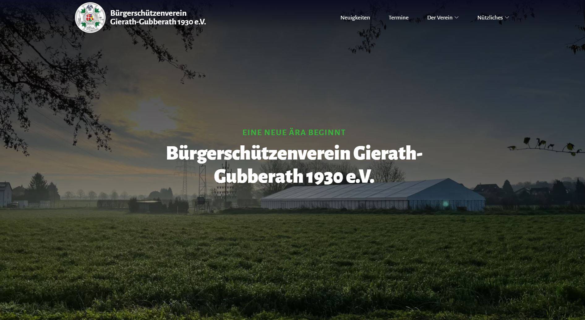    Die Homepage des BSV Gierath-Gubberath erstrahlt im neuen Glanz.   