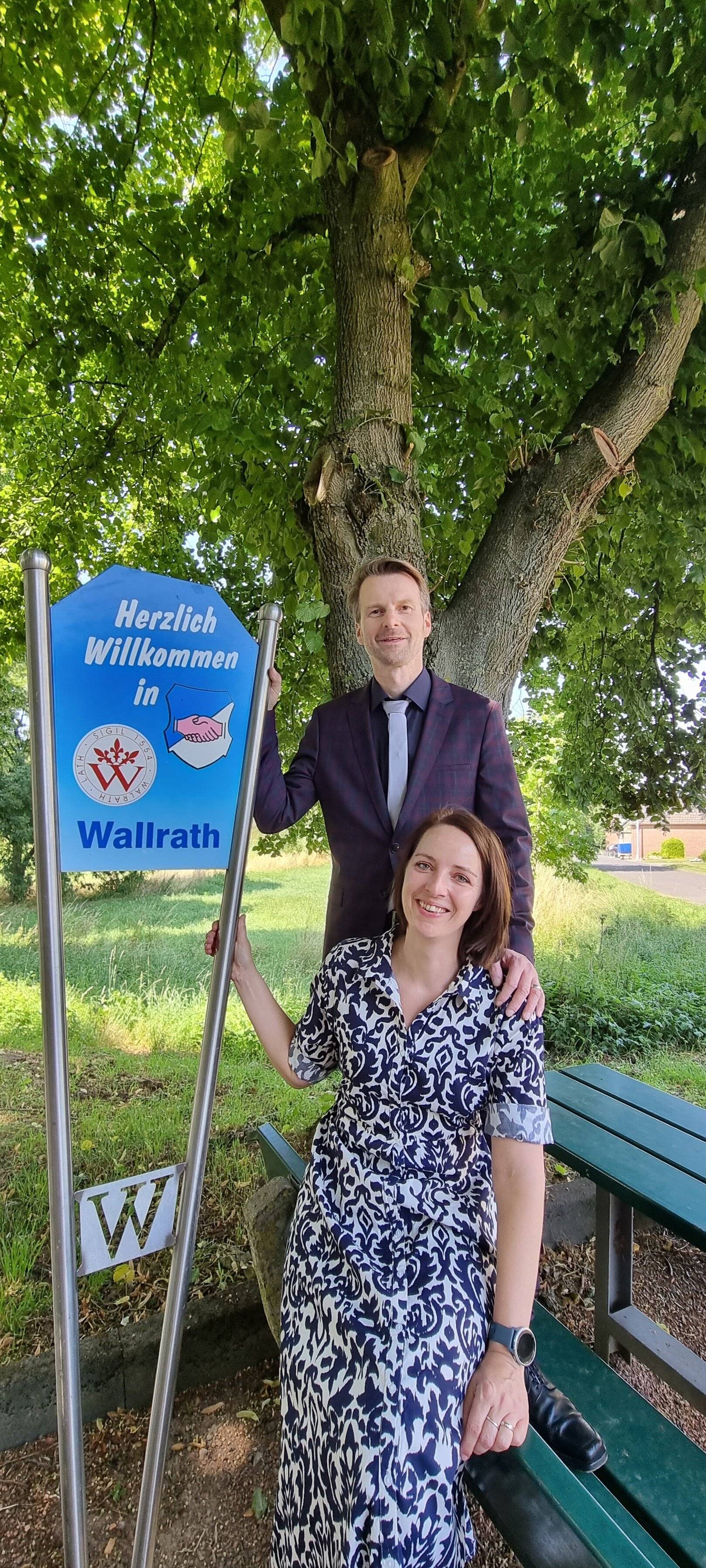 Jürgen und Nadine Mockel-Tenbrinck sind das diesjährige Königspaar der Orte Rath und Wallrath.   