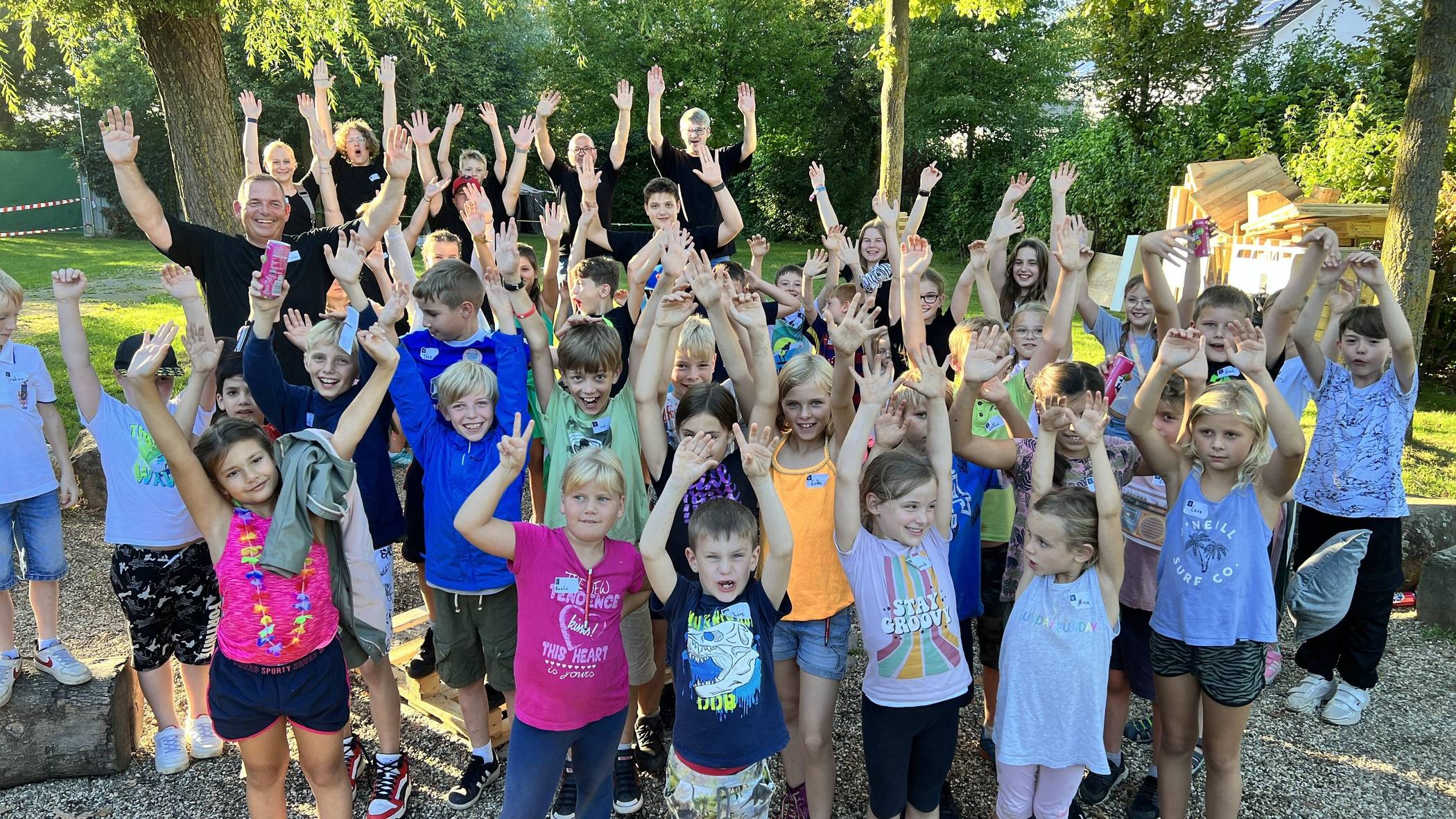 Kids und Betreuer freuten sich über die gelungene Premiere des Sommercamps.  