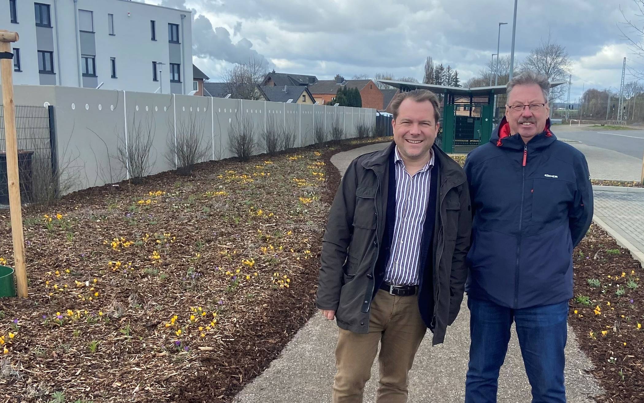 Rudolf Reimert (rechts) und Bürgermeister Martin