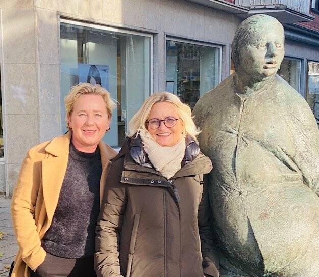  Nicole Schmidt-Chateau und Anja Plöger vom Händler-Zusammenschluss „Grevenbroich handelt“: Die Stadt muss im Gespräch bleiben! 