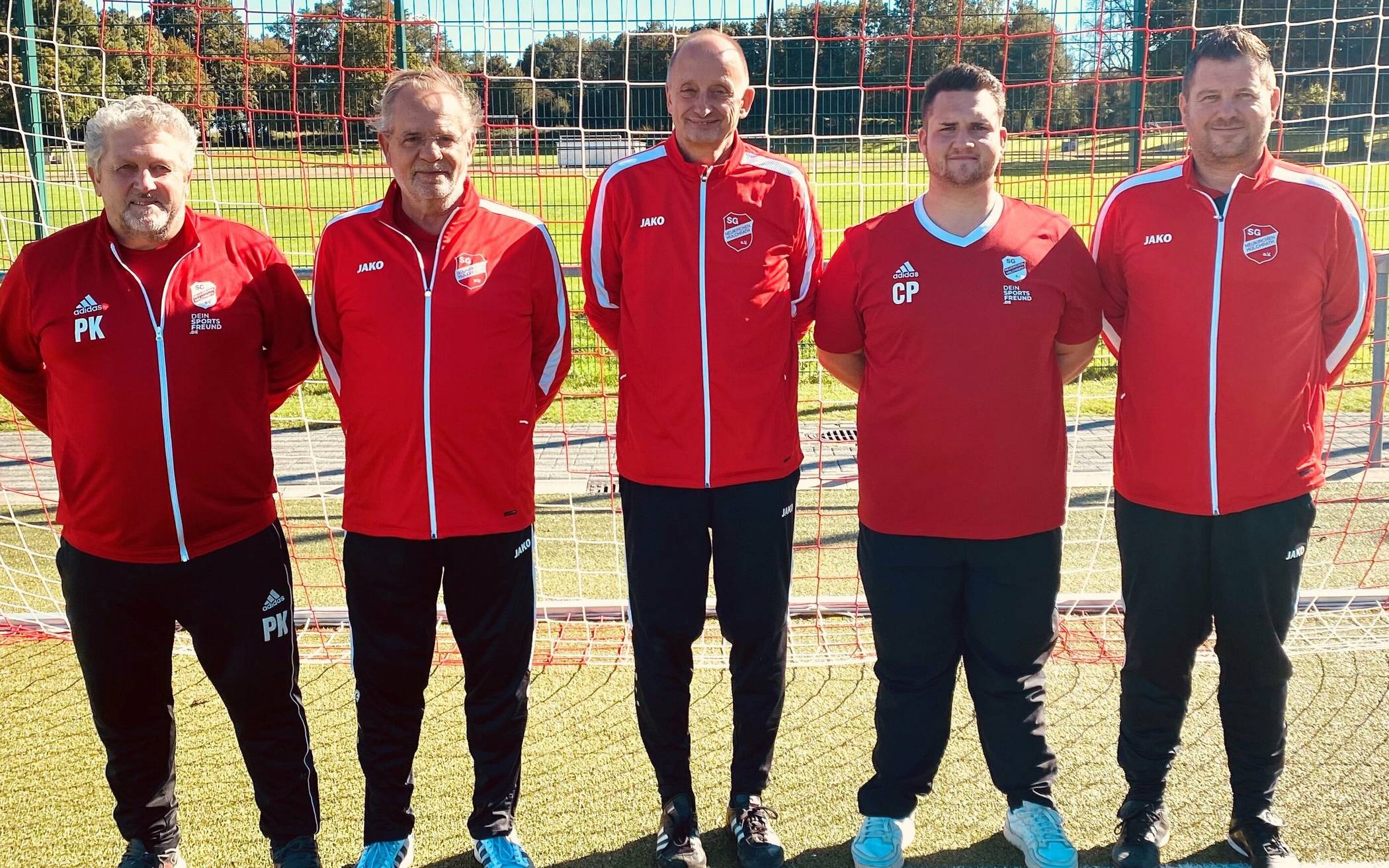 Im Bild von links die SG-Aktiven Peter Klüners, Hans Jansen, Michael Weitz, Christian Pletzke und Matthias Pilger. 