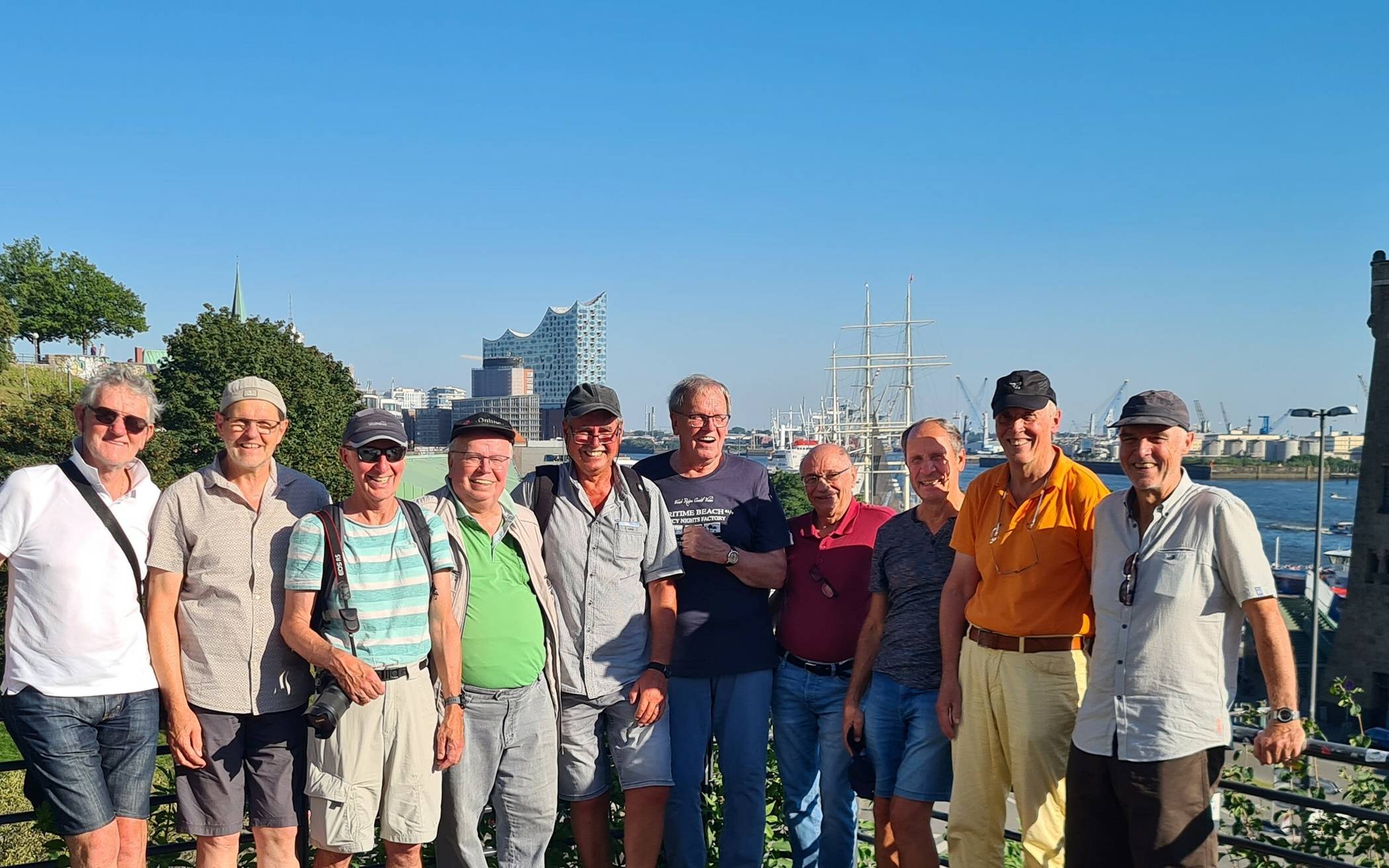  Die „Grönländer“ aus Elsen machten Hamburg unsicher. 