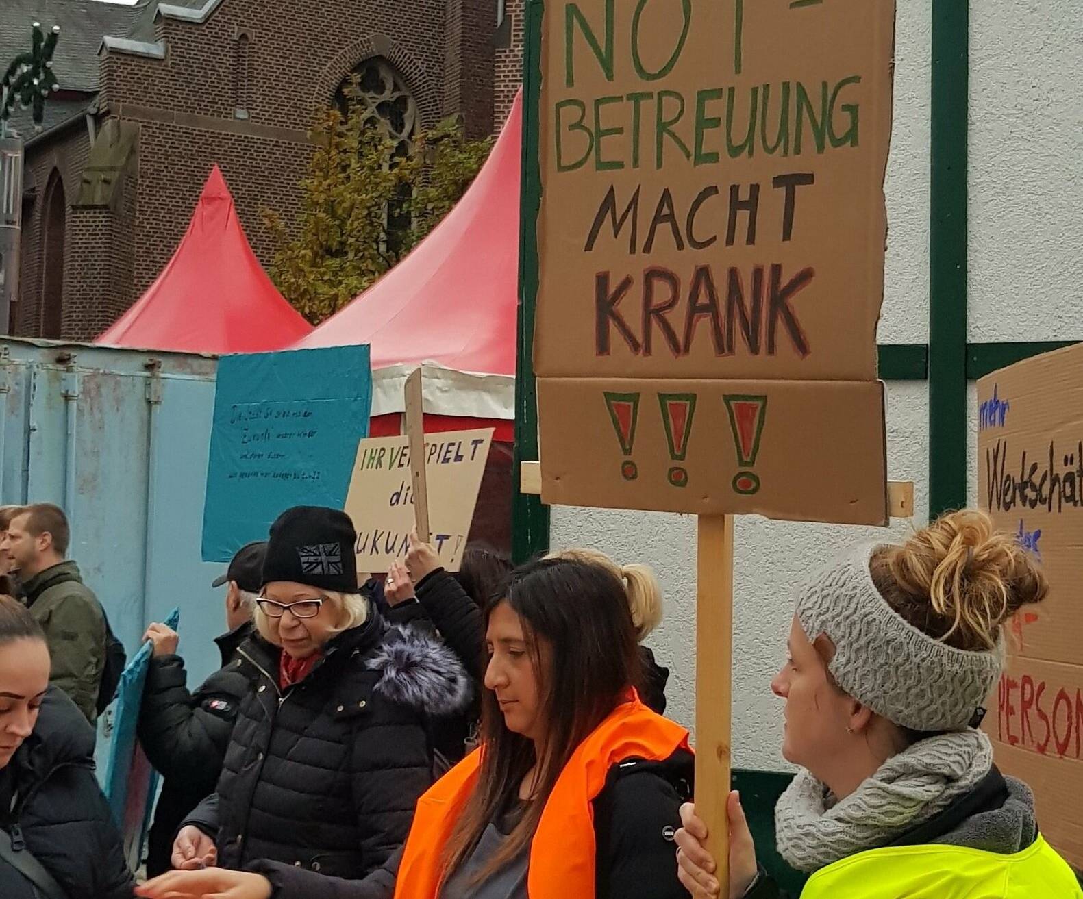 Die Demo sorgte jedenfalls für einen Gesprächstermin.