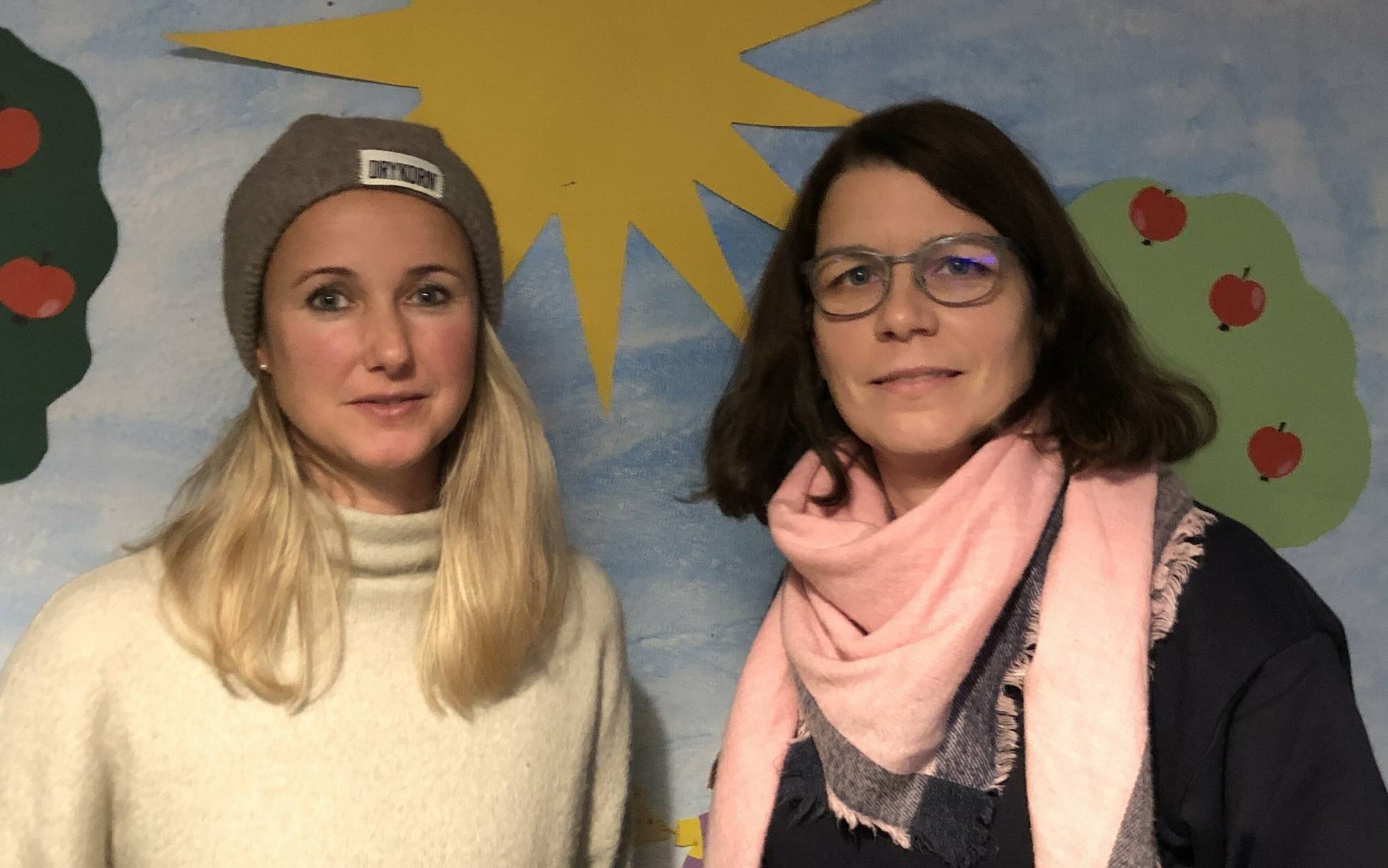  Katja Barnard und Carolin Neuenhausen vom Elternbeirat des Kindergartens „St. Clemens I“. 