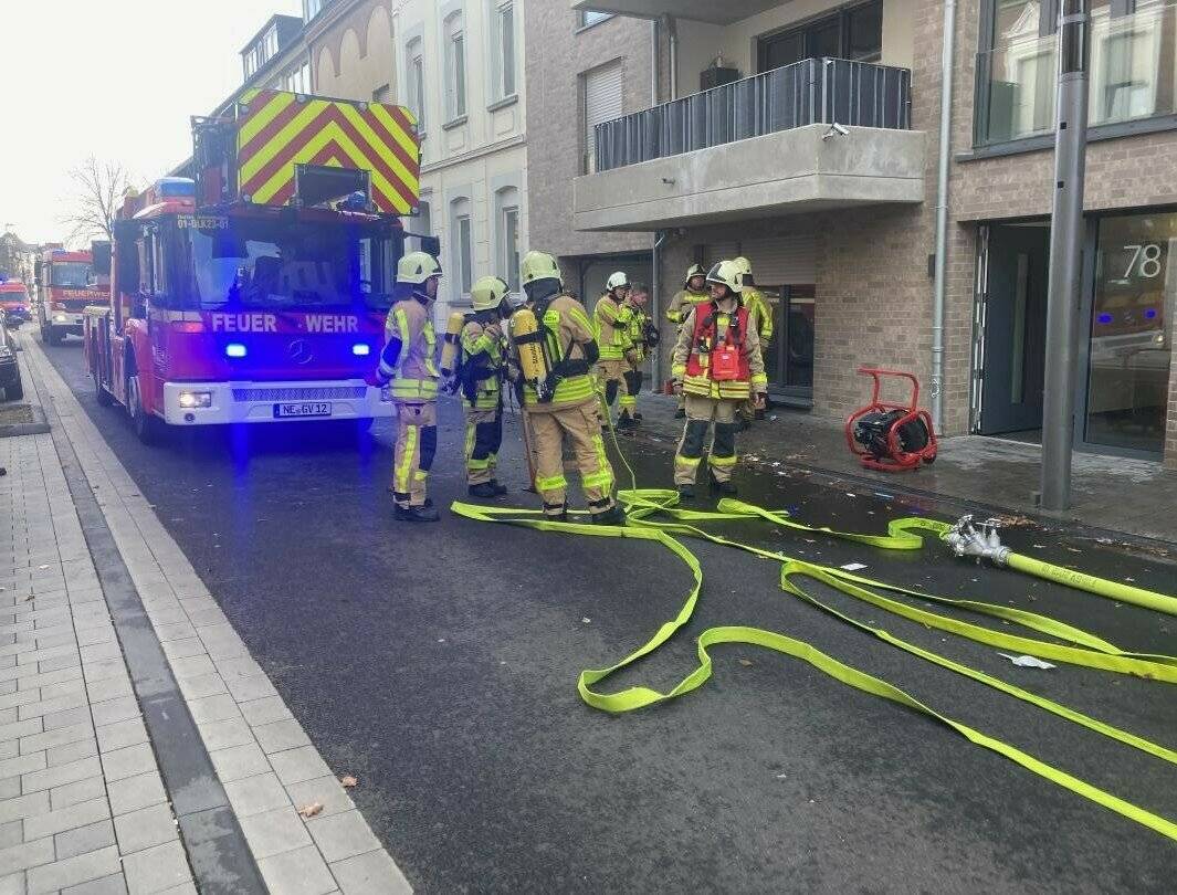 Kleinbrand in einer Wohnung an der Bahnstraße.  
