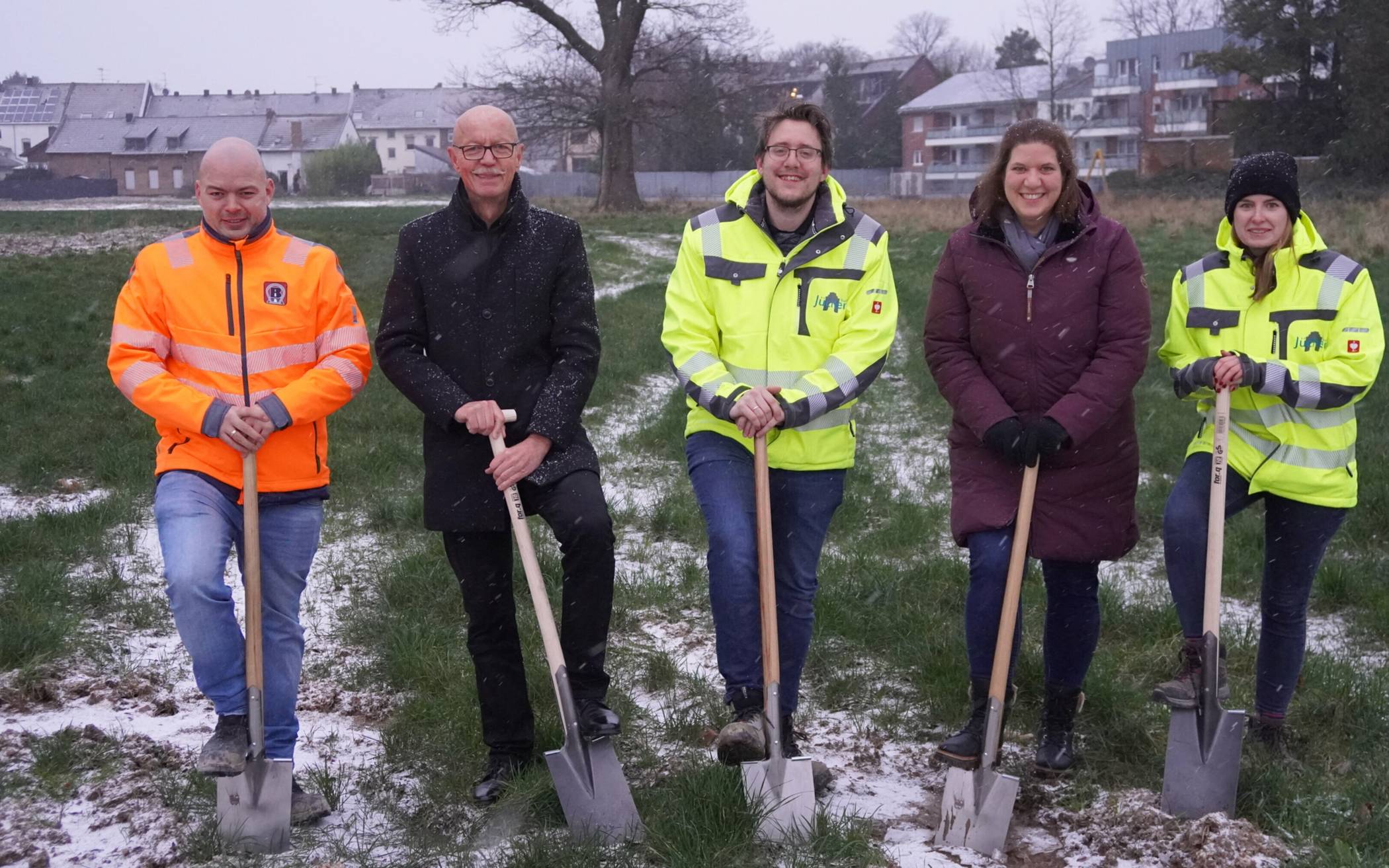 Von links: Matthias Roob, Harald Zillikens, Maximilian Hampel, Saskia Schrade und Saskia Zimmermann.  