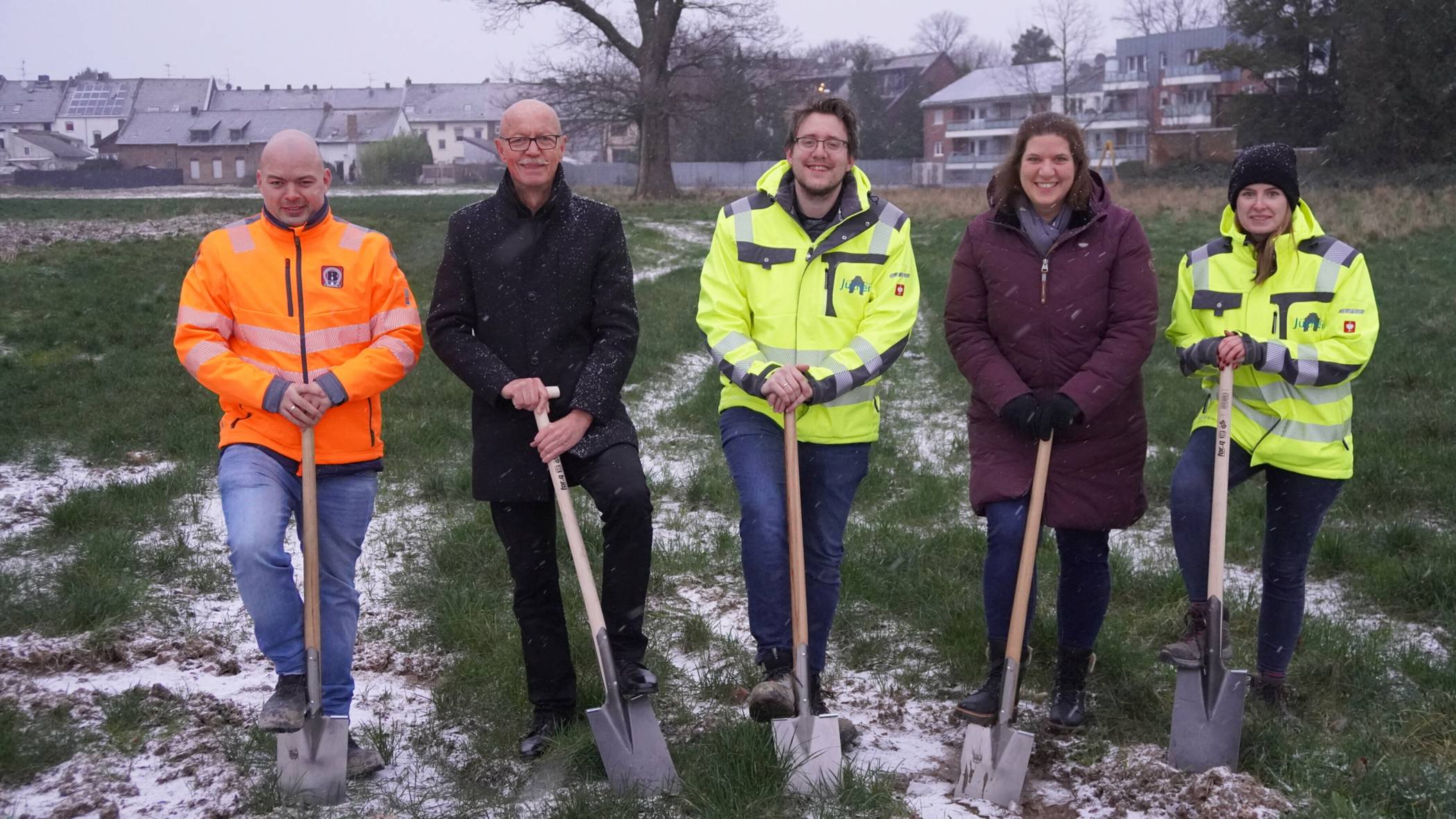 Von links: Matthias Roob, Harald Zillikens, Maximilian Hampel, Saskia Schrade und Saskia Zimmermann.  