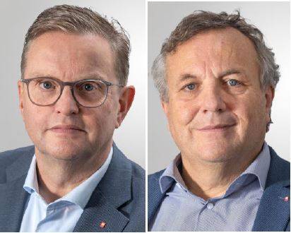 „Zeichen setzen für soziale Gerechtigkeit“: die Caritas-Vorstände Marc Inderfurth (links) und Hermann Josef Thiel.