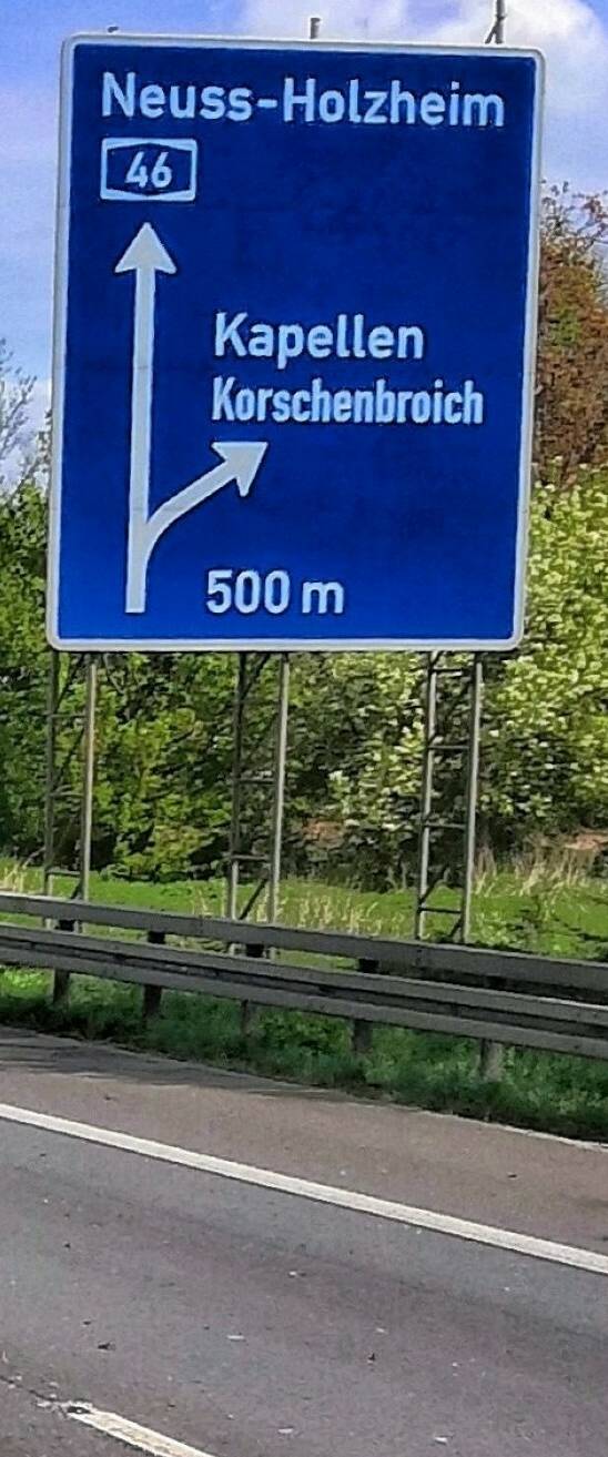 Sonntag: Sperrung im Autobahnkreuz Neuss-West