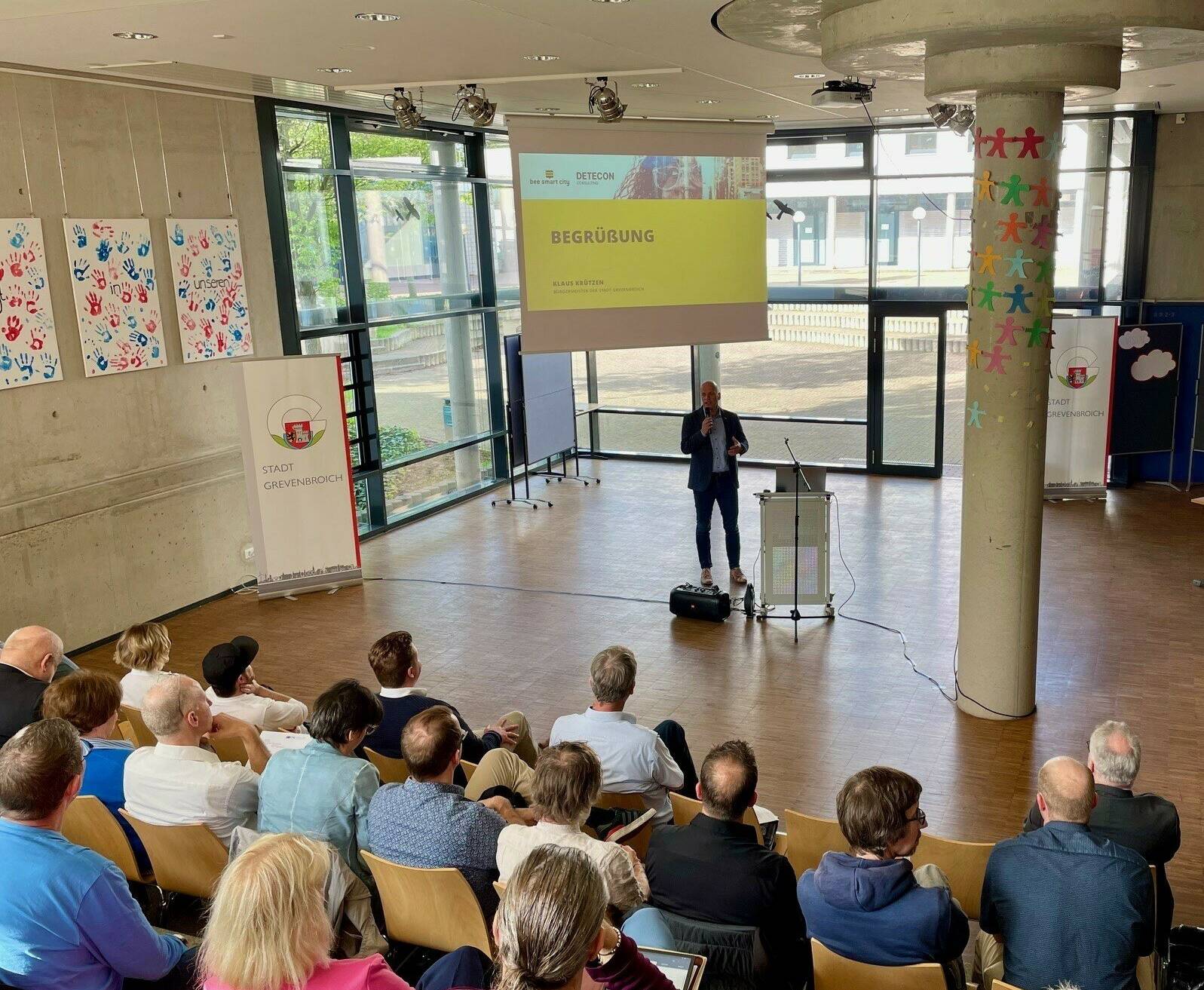 Während der Kick-off-Veranstaltung zu "Smart-City".