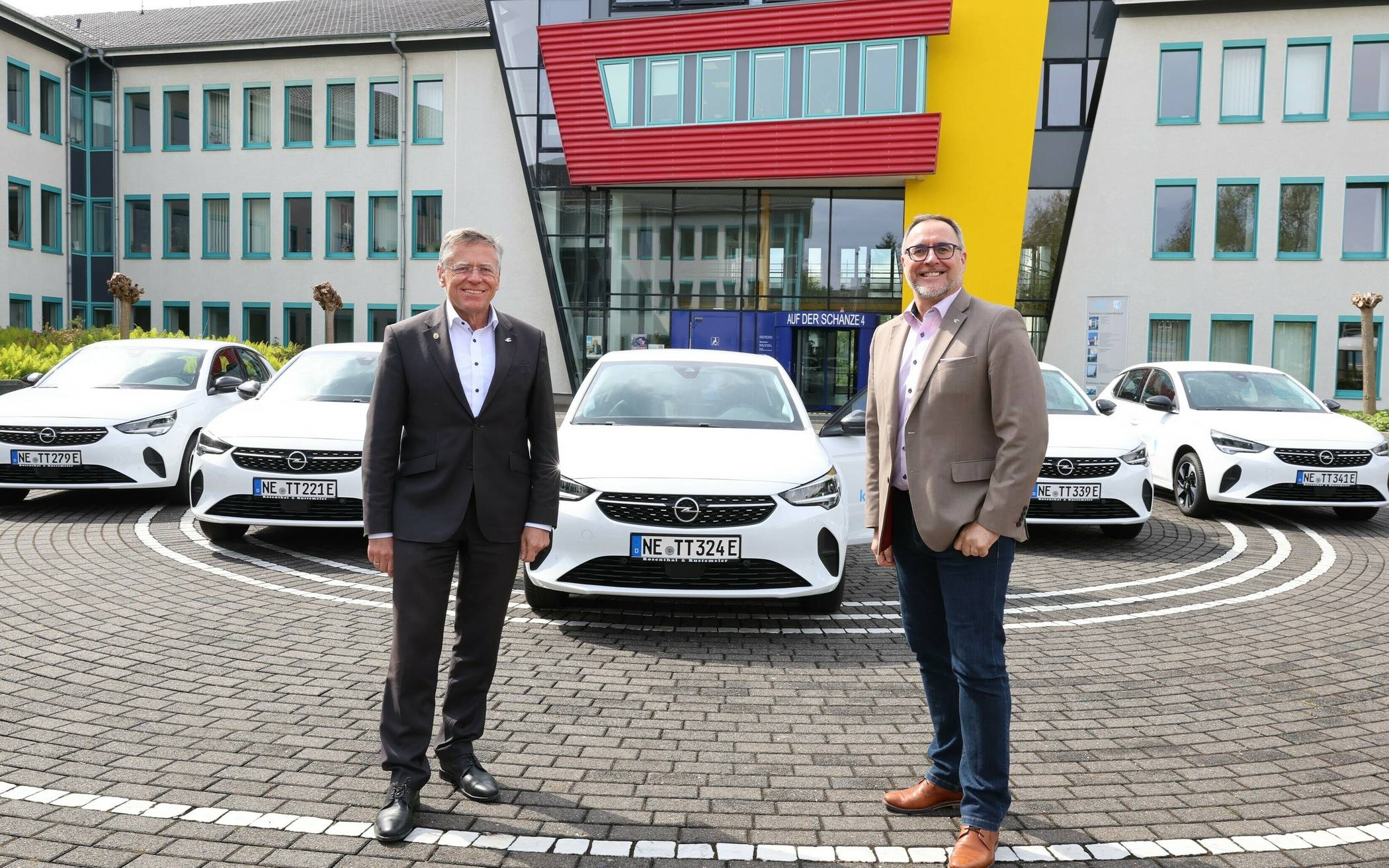 Landrat Hans-Jürgen Petrauschke und Kreis-Dezernent Harald