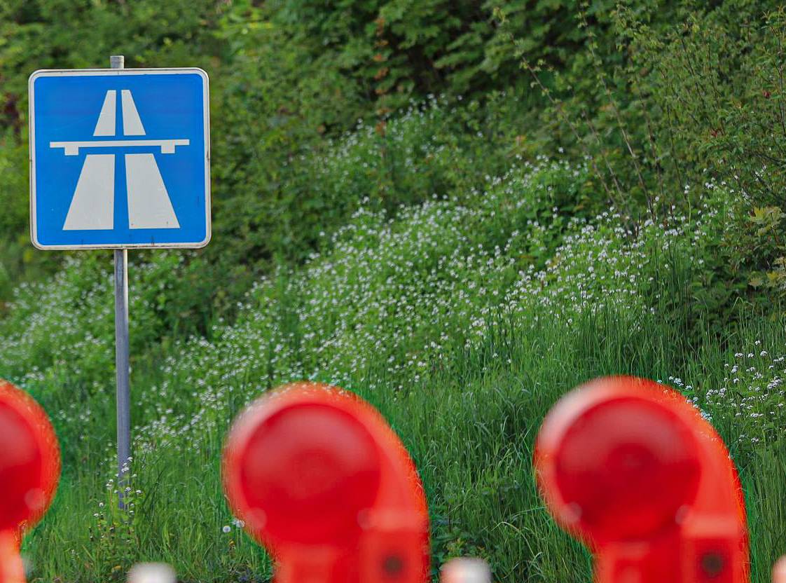 Autobahn Sperrung Symbolfoto