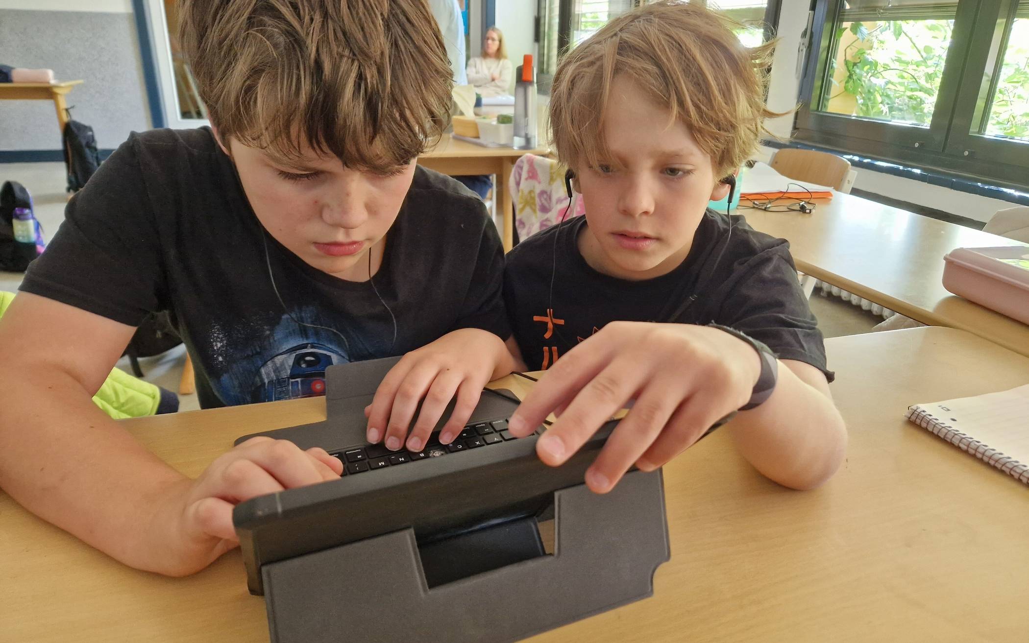 Nico und Lino (Klasse 5d) bei