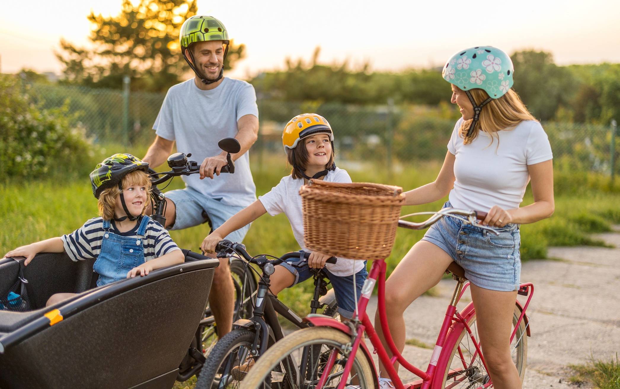Auch Familien können beim "Raderlebnistag Niederrhein"