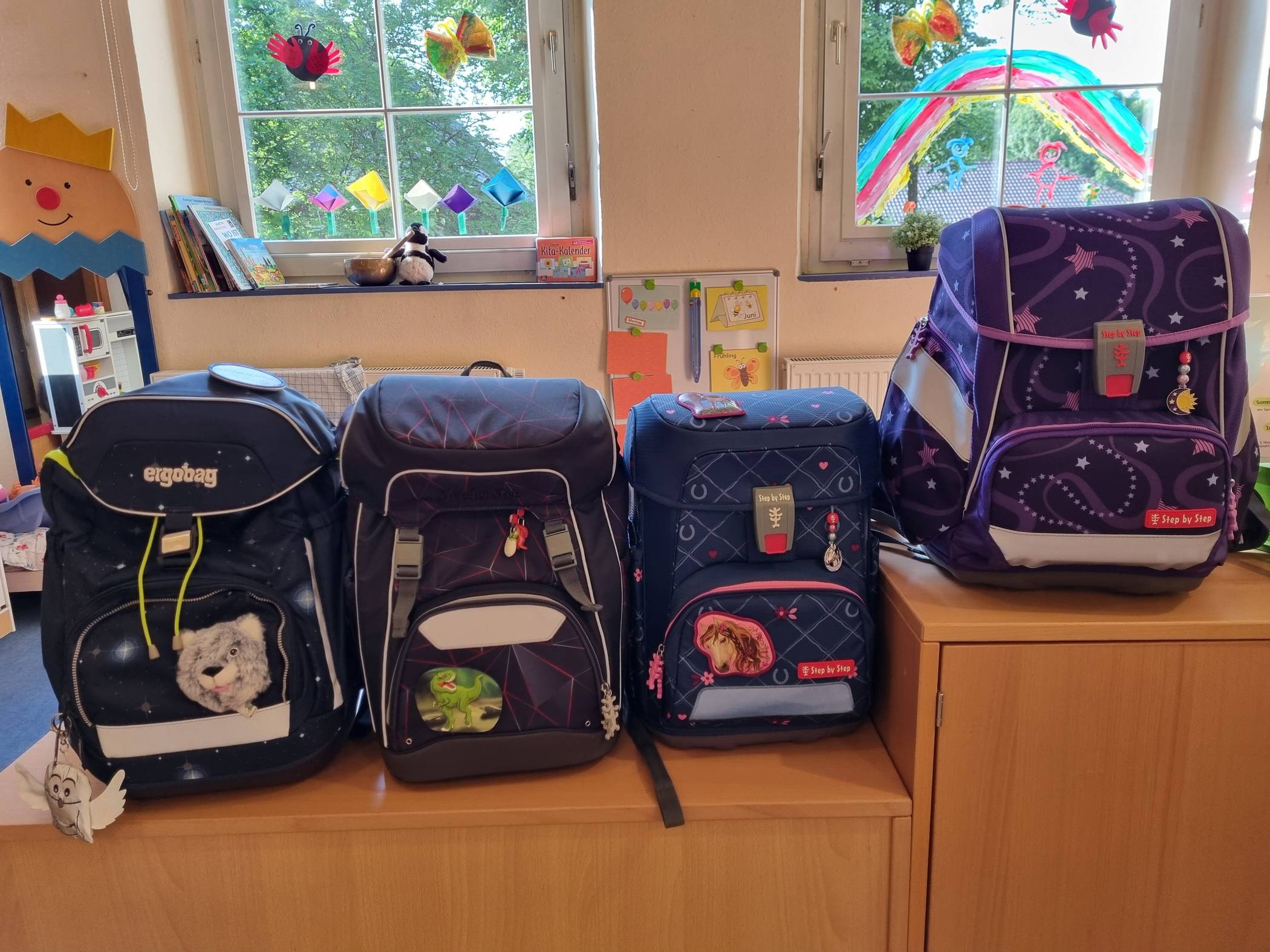 Die Vorschulkinder präsentierten stolz ihre Tonis.