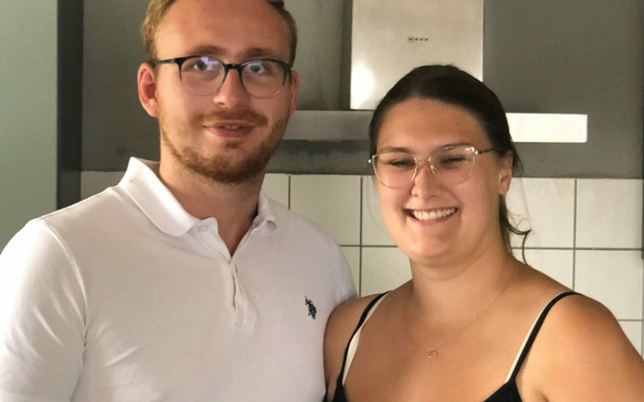  Julian Flintz und Leonie Wilms in ihrer heimischen Küche über dem Tennis-Center. 
