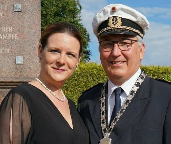 Das Königspaar Martin und Bärbel Drees.