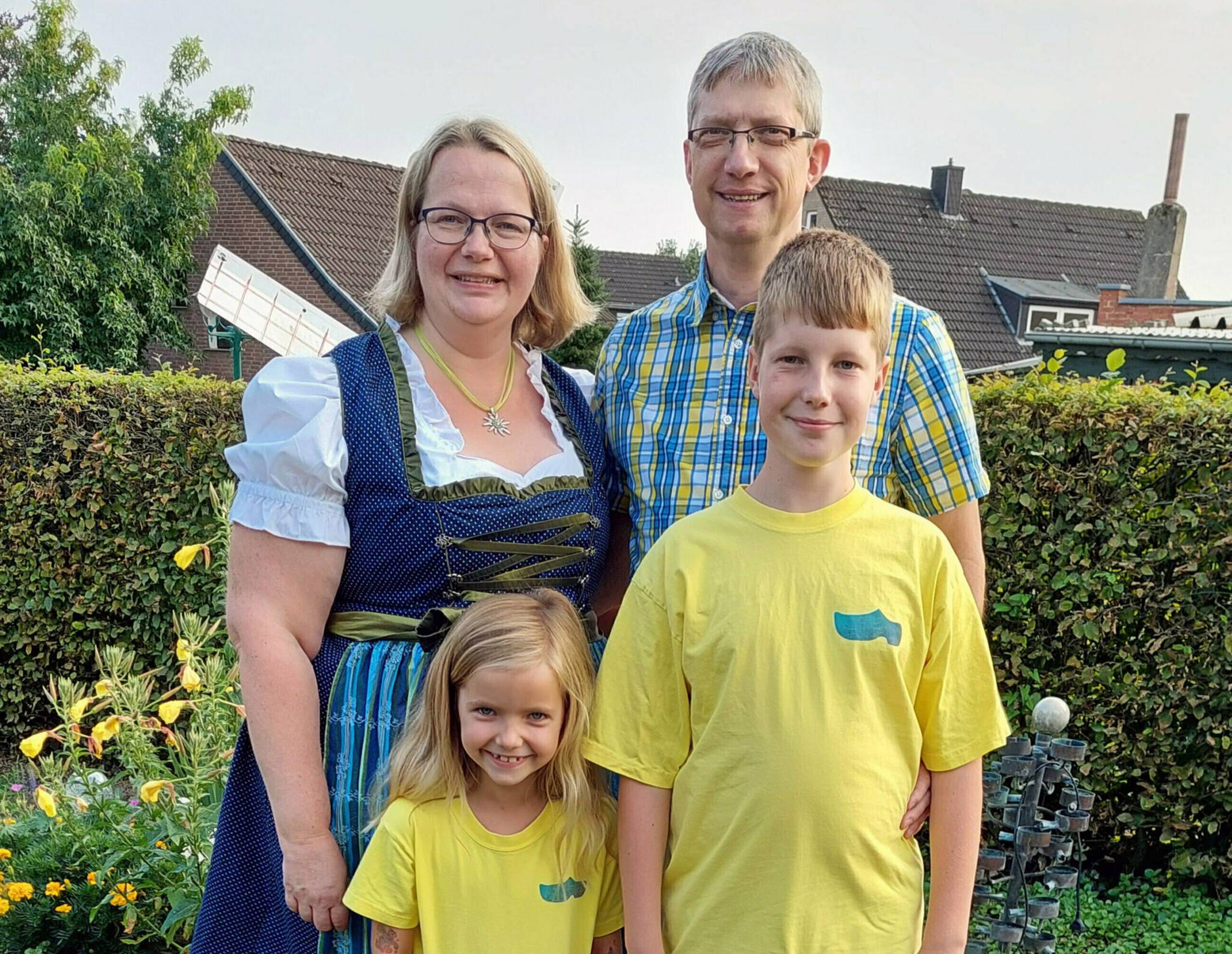  Mirko und Claudia Löhr, hier mit ihren Kindern Fabian und Julia, werden im kommenden Jahr regieren.   