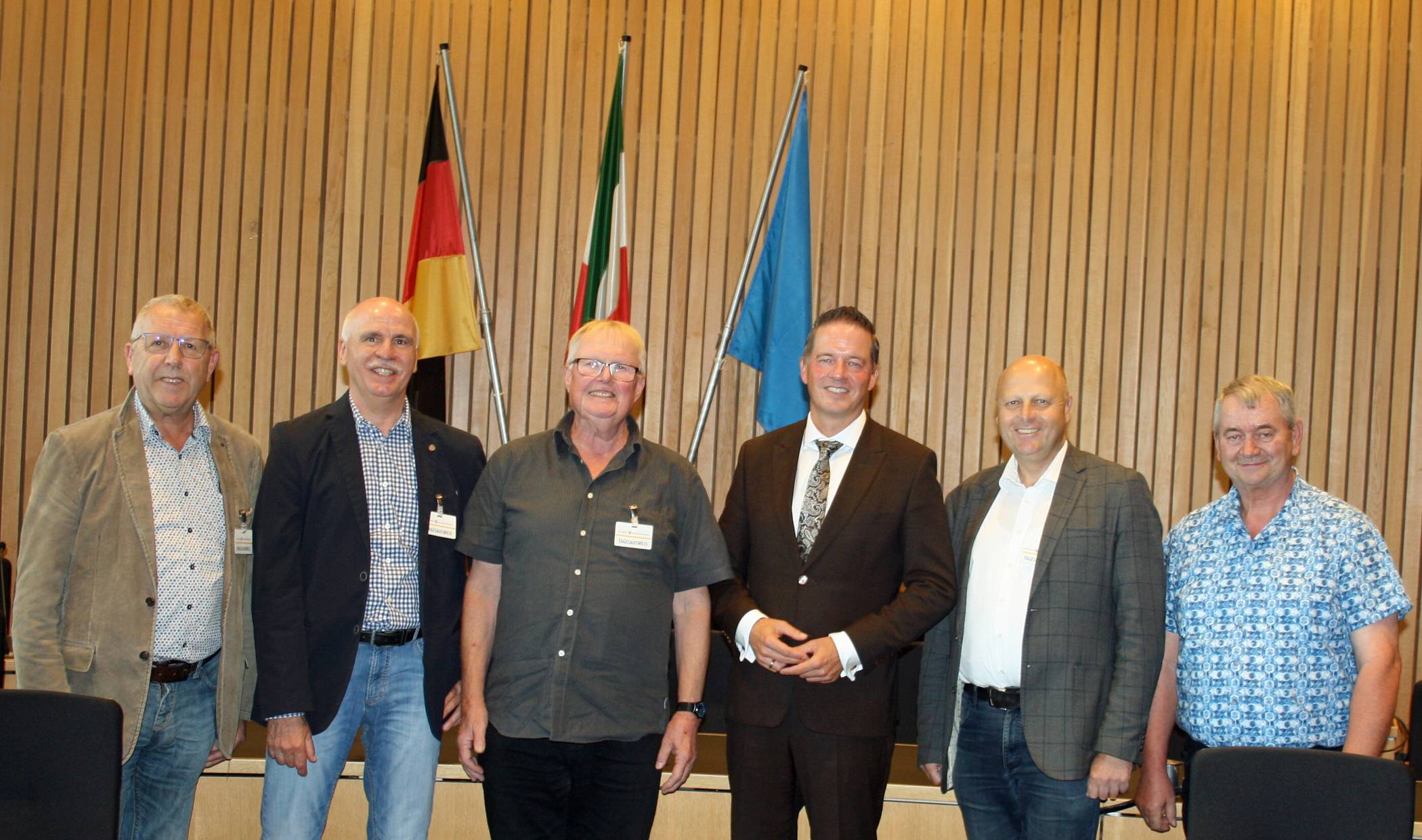 Eine Abordnung des MGV „Quartettverein“ Königshoven besuchte im September den neuen Protektor zum Herbstkonzert 2024: Gregor Golland.