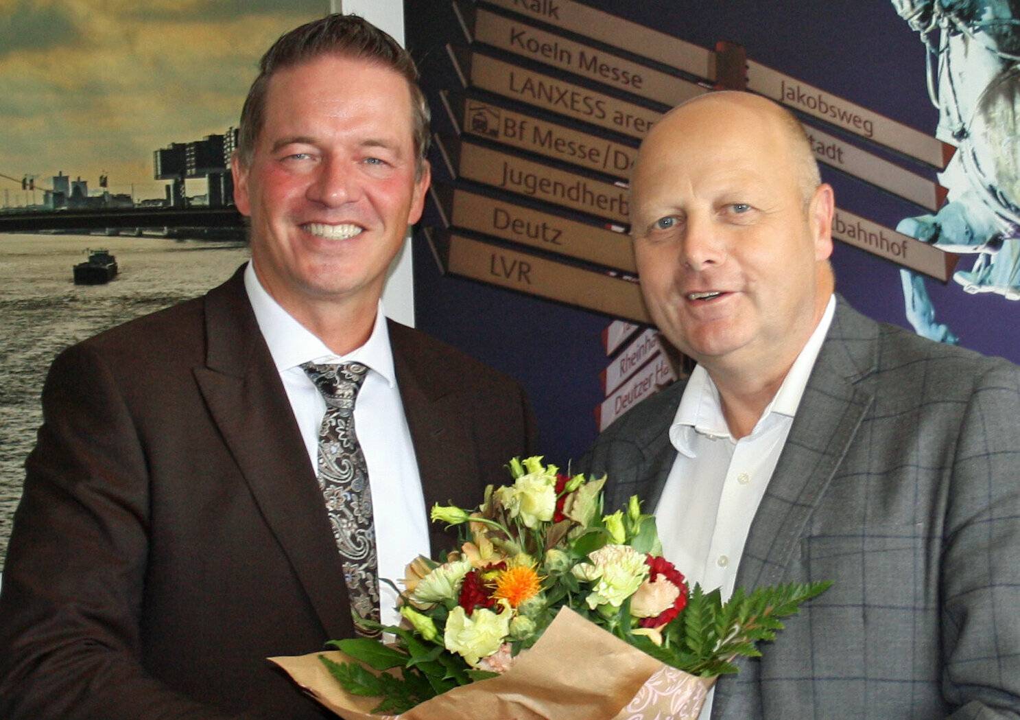 Gregor Golland mit Manfred Speuser beim