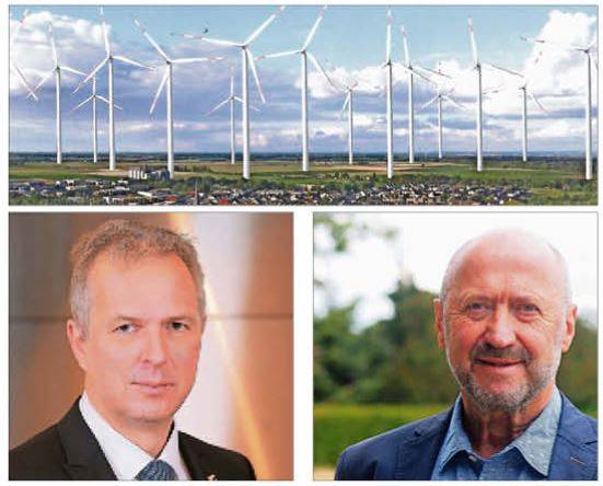 Die obige Fotomontage nutzte Rokis SPD, um die drohenden Dimensionen deutlich zu machen. Springen Kreisdirektor Dirk Brügge (links) und SPD-Ikone Rainer Thiel (rechts) den Gillbach-Bürgern und -Politikern bei?  