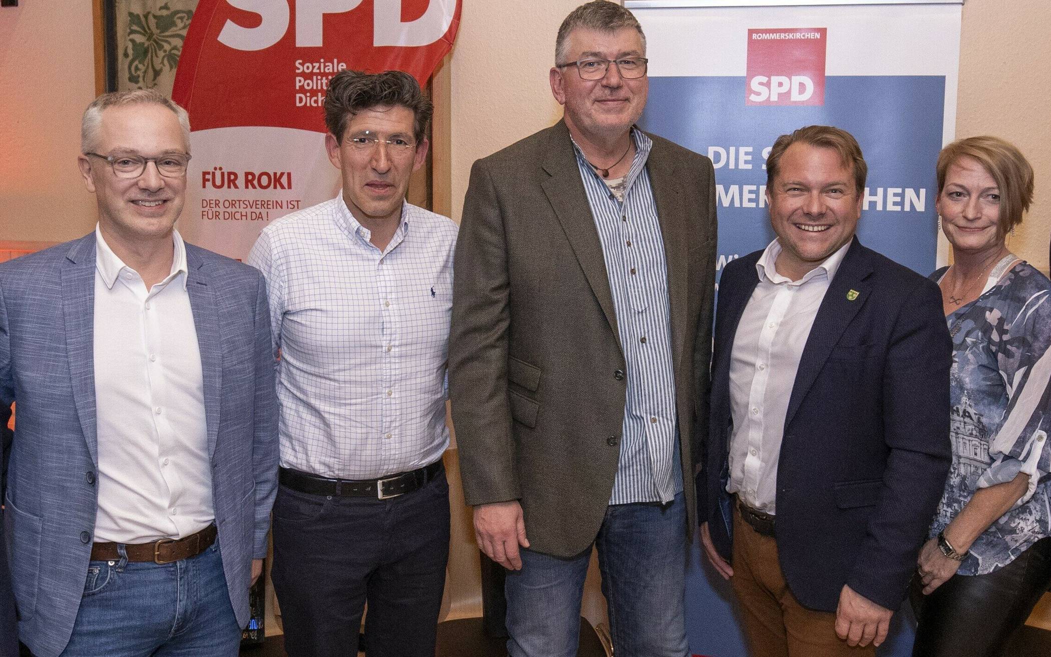 Das Podium: Harry Marquardt (SPD Rommerskirchen),
