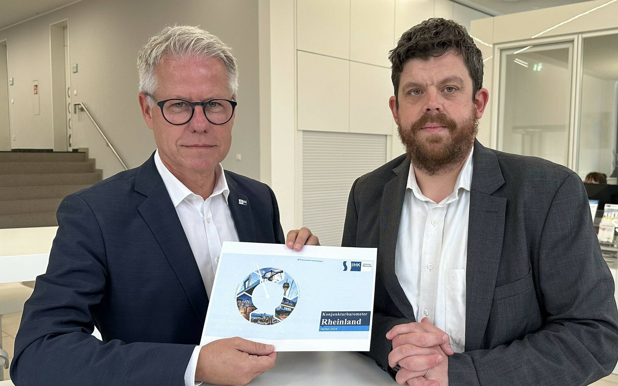 Sie stellten das Konjunkturbarometer Rheinland für