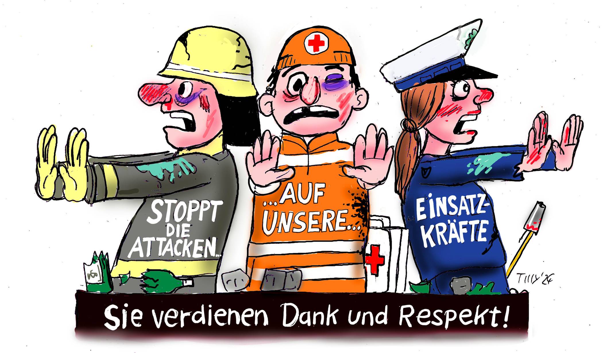 Die Originalzeichnung für Wagen und jetrzt auch Orden.