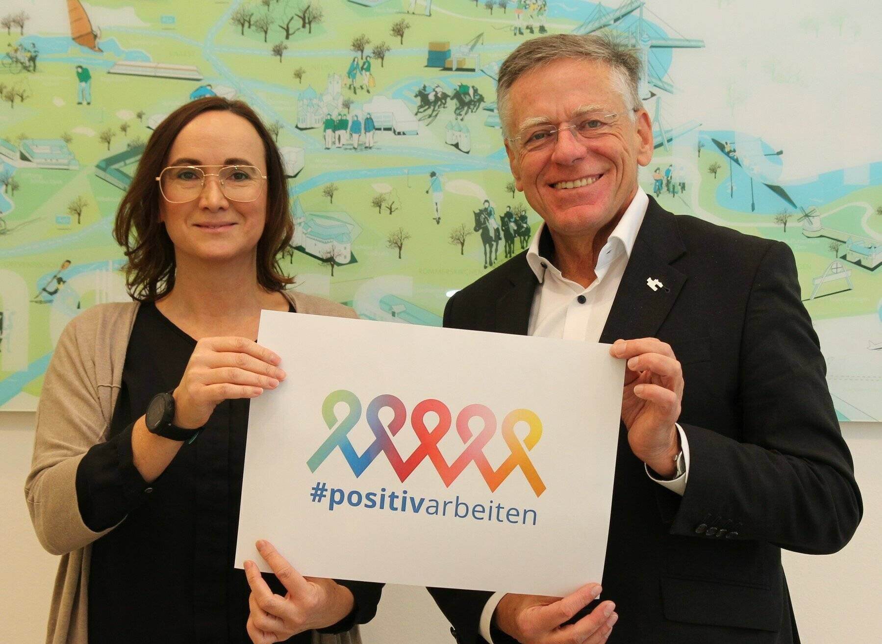 #positivarbeiten: Landrat Hans-Jürgen Petrauschke und Csilla