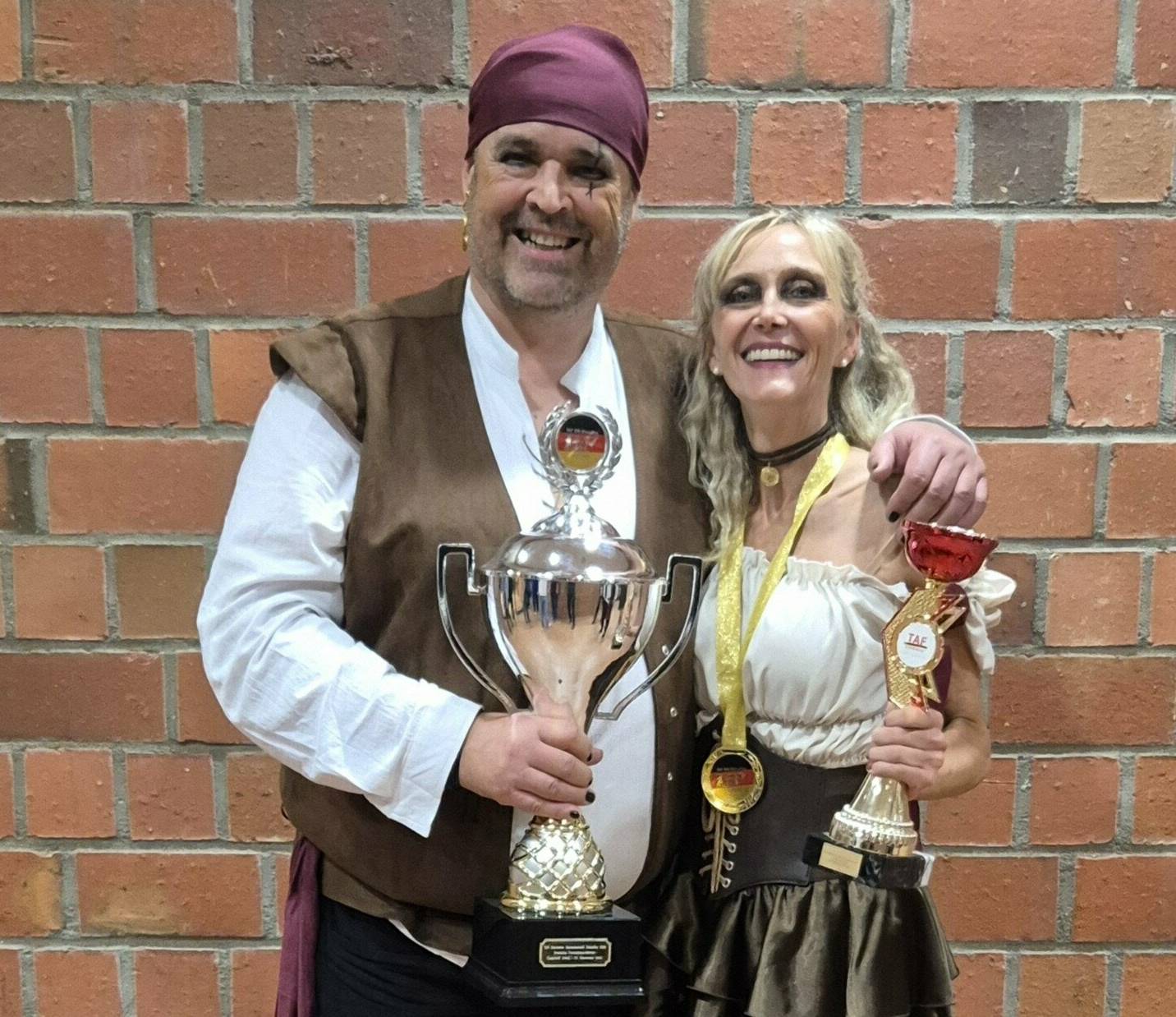 Das stolze Tanzpaar Martin und Heike