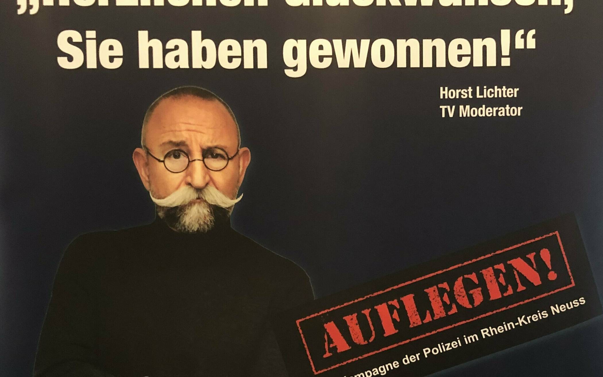  Die Werbeposter mit Horst Lichter und Nici Kempermann. 