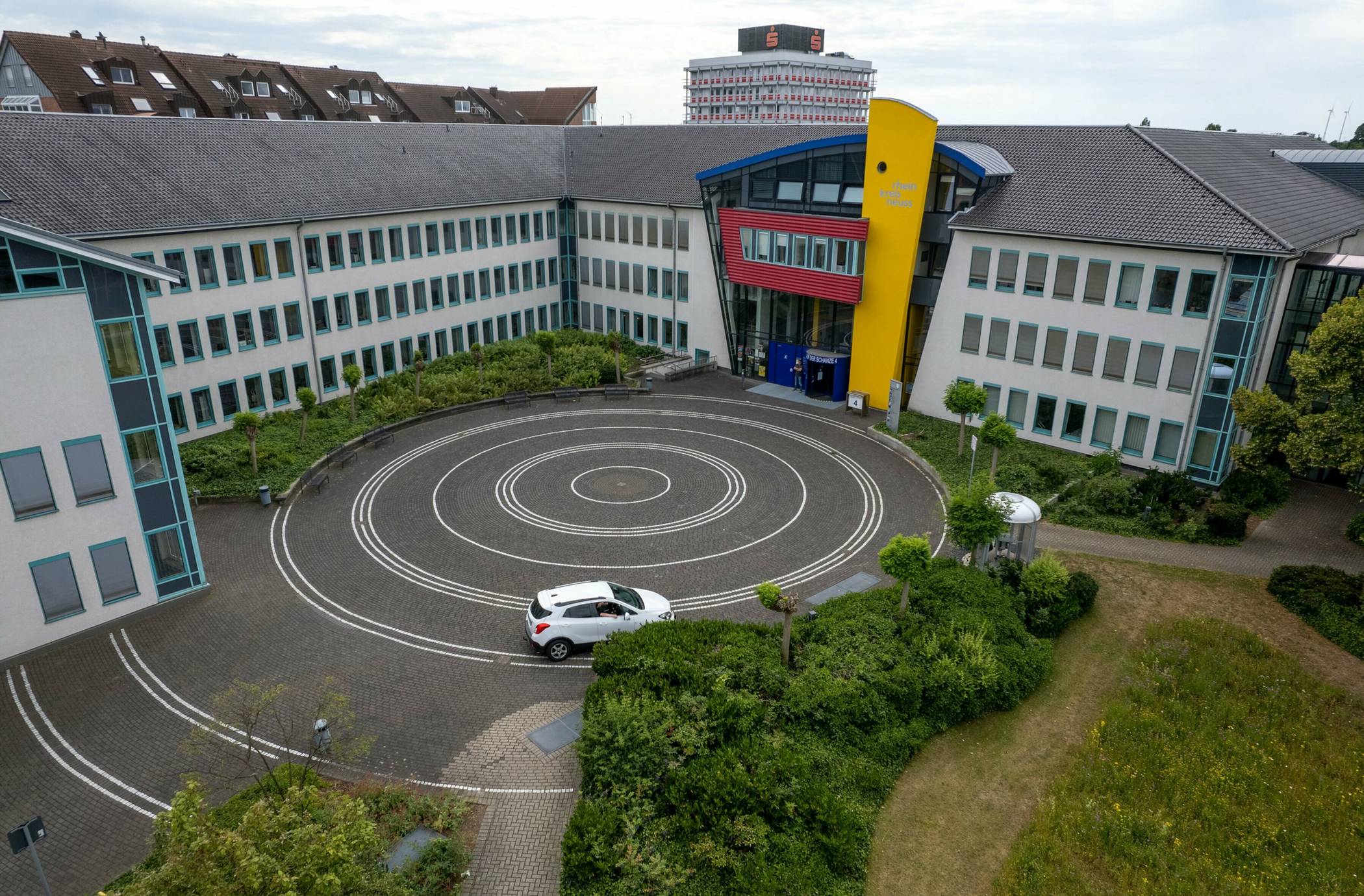 Blick auf den Verwaltungscampus in Grevenbroich.