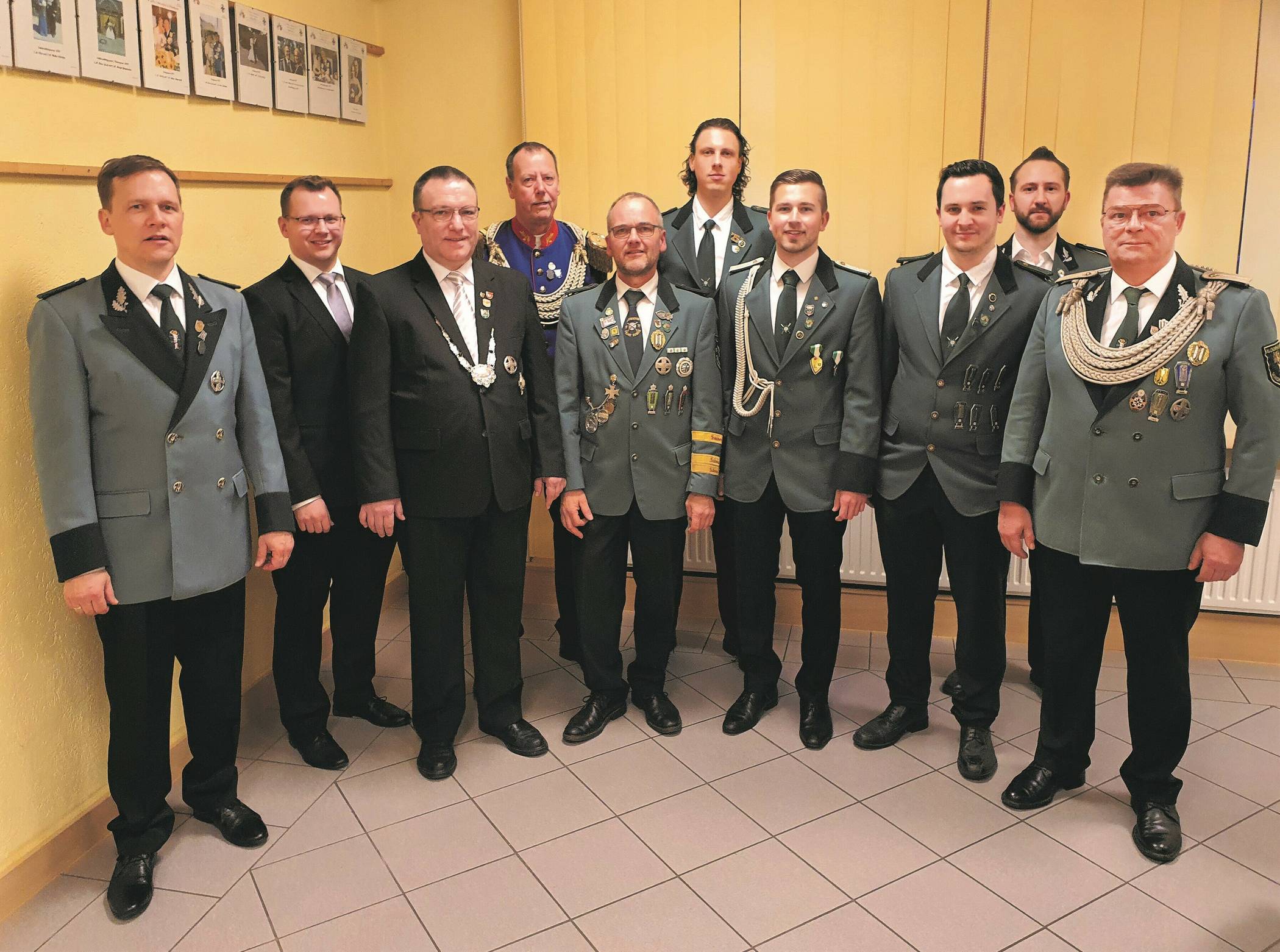  Der Vorstand St.-Sebastianus-Schützenbruderschaft Aldenhoven (auf dem Foto fehlen Andreas Stüttgen und Oliver Döring).  