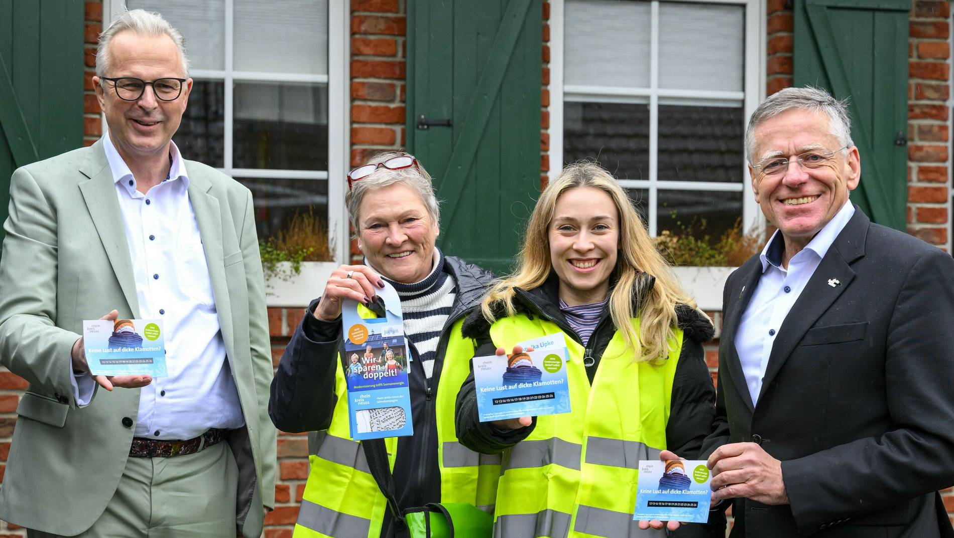 Klimakampagne des Rhein-Kreises:Türhänger und Thermo-Cards