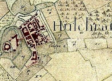 Tableau de Assemblage de la Commune de Hülchrath, um 1810 (Quelle: Rheinischer Städteatlas, Nr. 80, 2003)  Deborah (Debby) Dolf