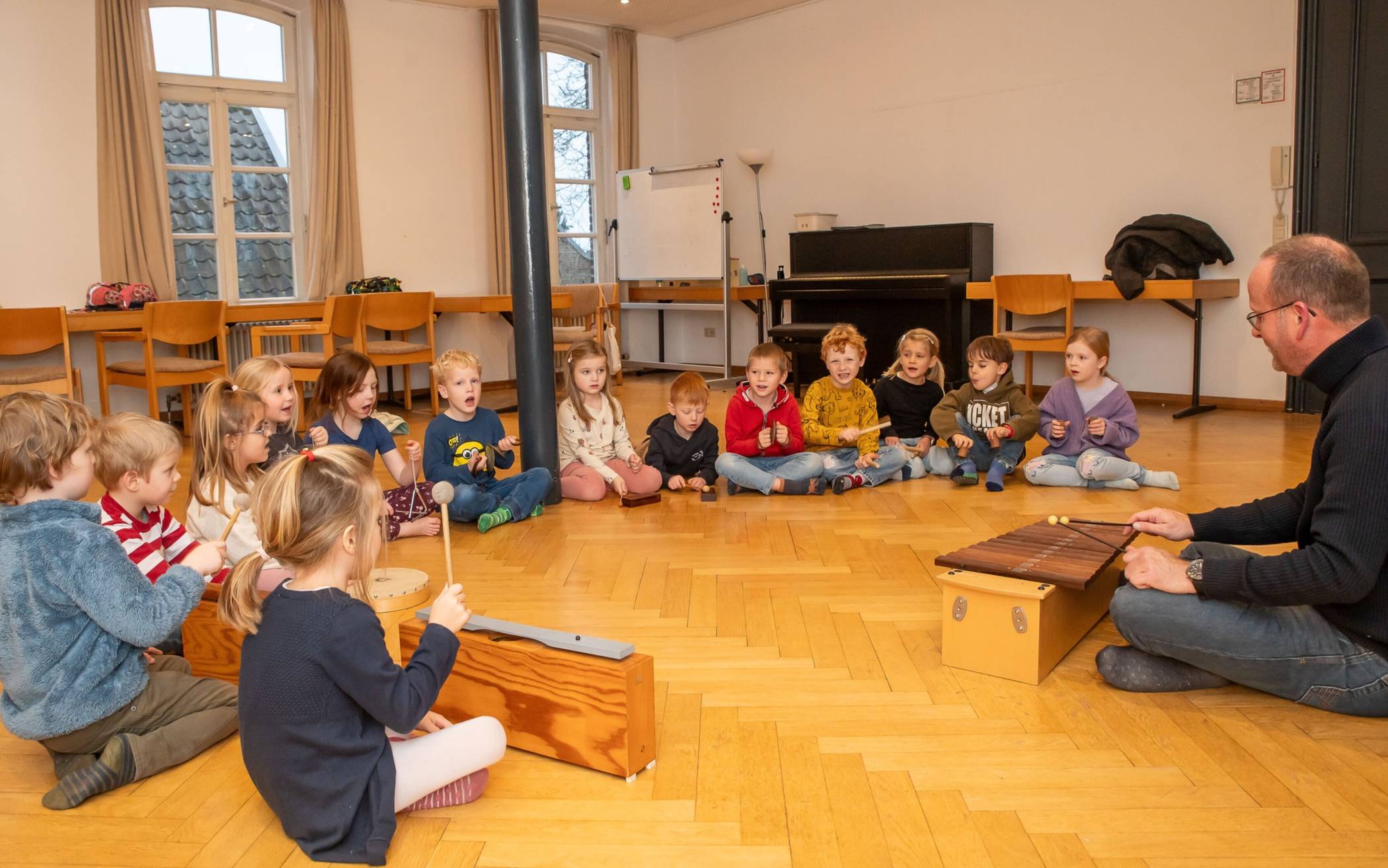Schon die Jüngsten sammeln musikalische Erfahrungen: