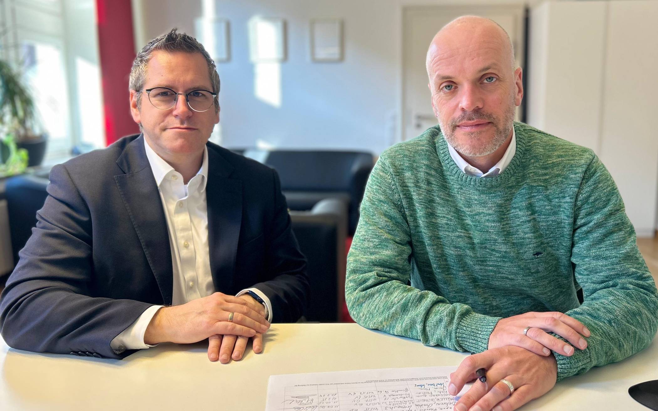 Die beiden Bürgermeister aus Grevenbroich und