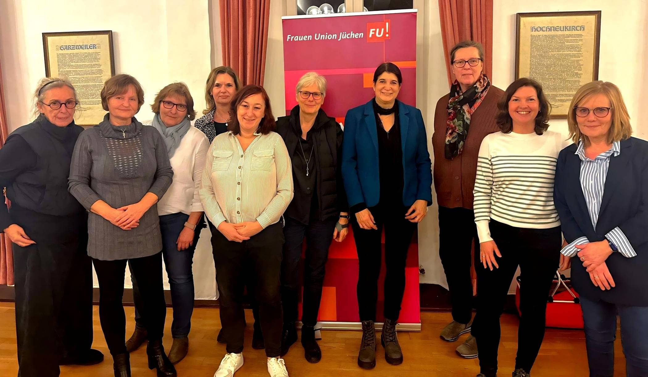  Der neue Vorstand der Frauen Union Jüchen.  