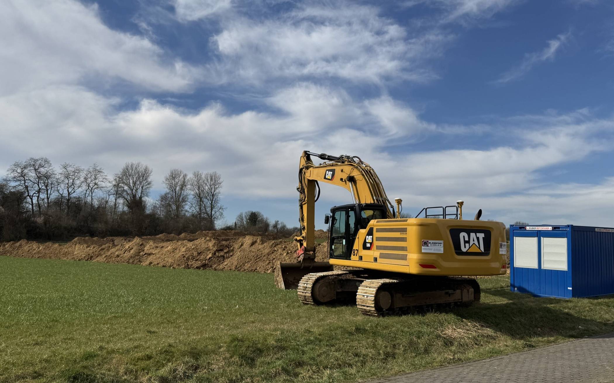 Vergangene Woche rückten die Bagger an,