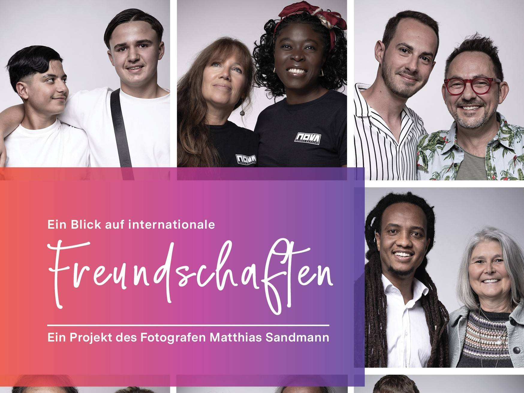 Auf zehn lebensgroßen Stelen präsentiert der Bedburger Fotograf Matthias Sandmann Paare aus Bedburg und der direkten Umgebung, die für Zusammenhalt und Toleranz stehen.