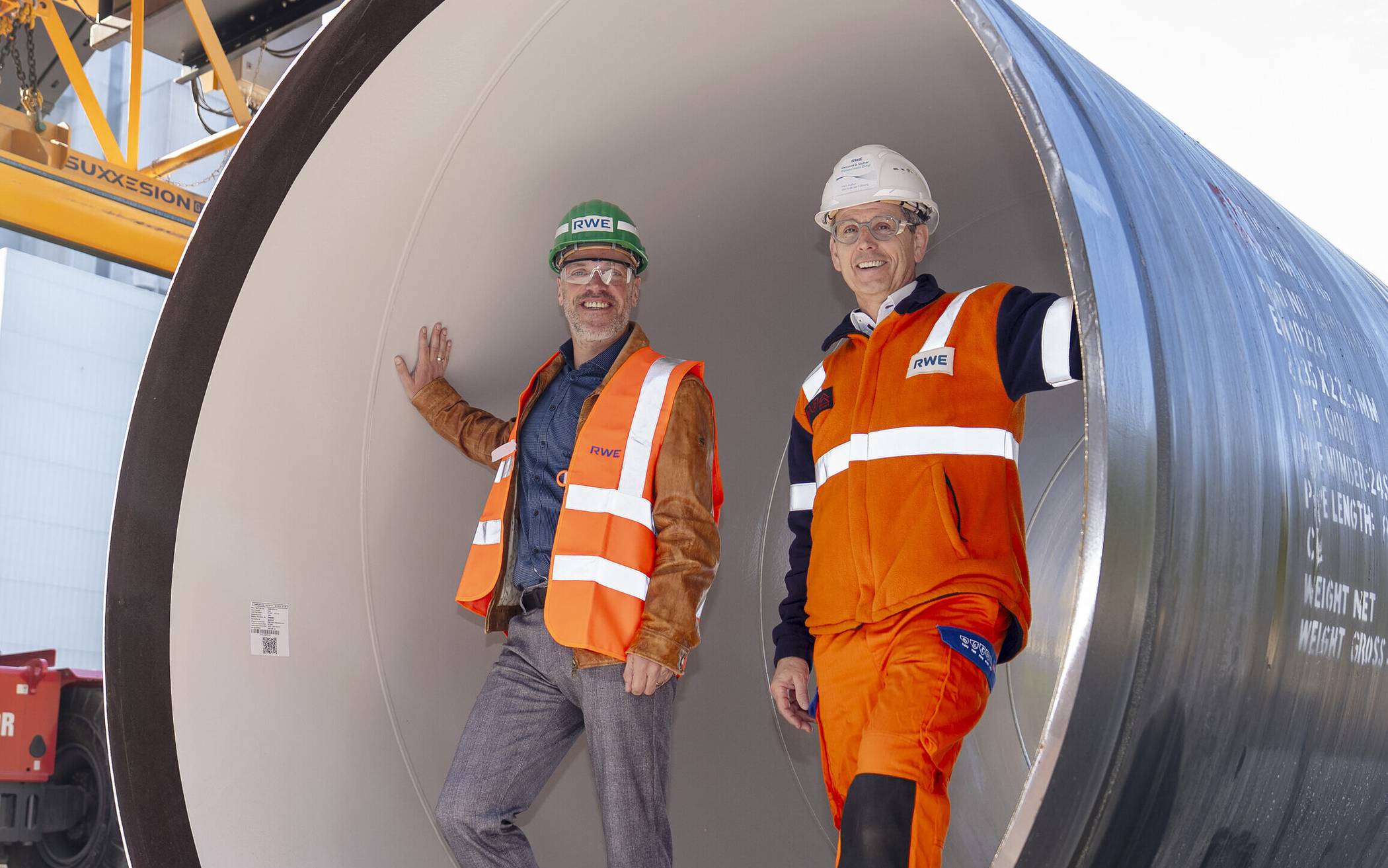 In einem Rohr der k+nftigen Rheinwassertransportleitung