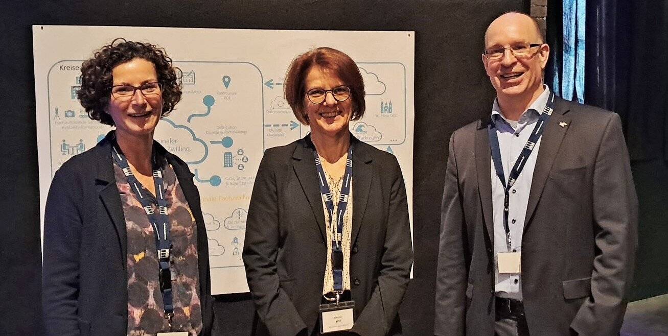 Beim Forum Geodäsie in Bielefeld (von