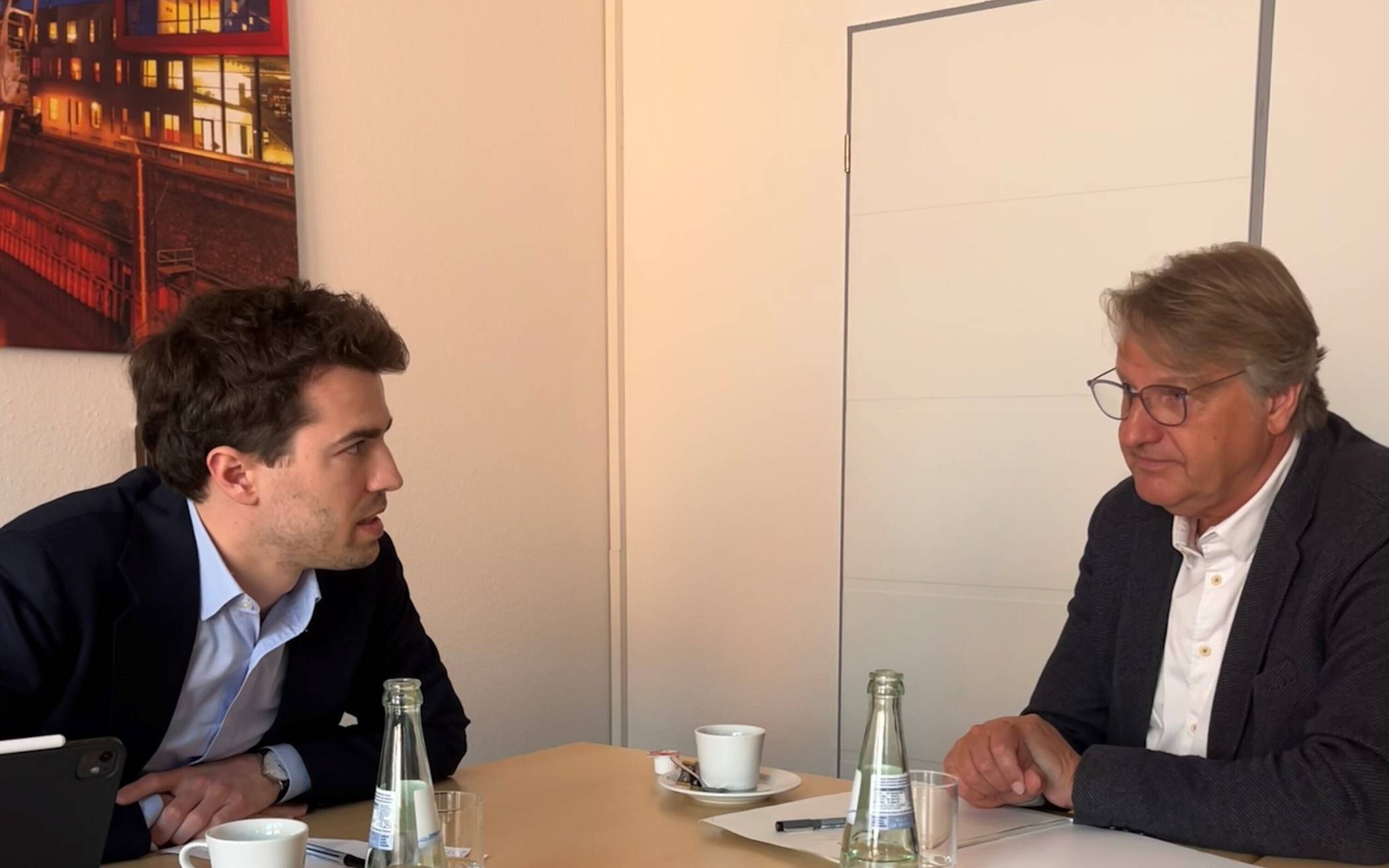 Carl-Philipp Sasssenrath mit Rainer Imkamp, dem