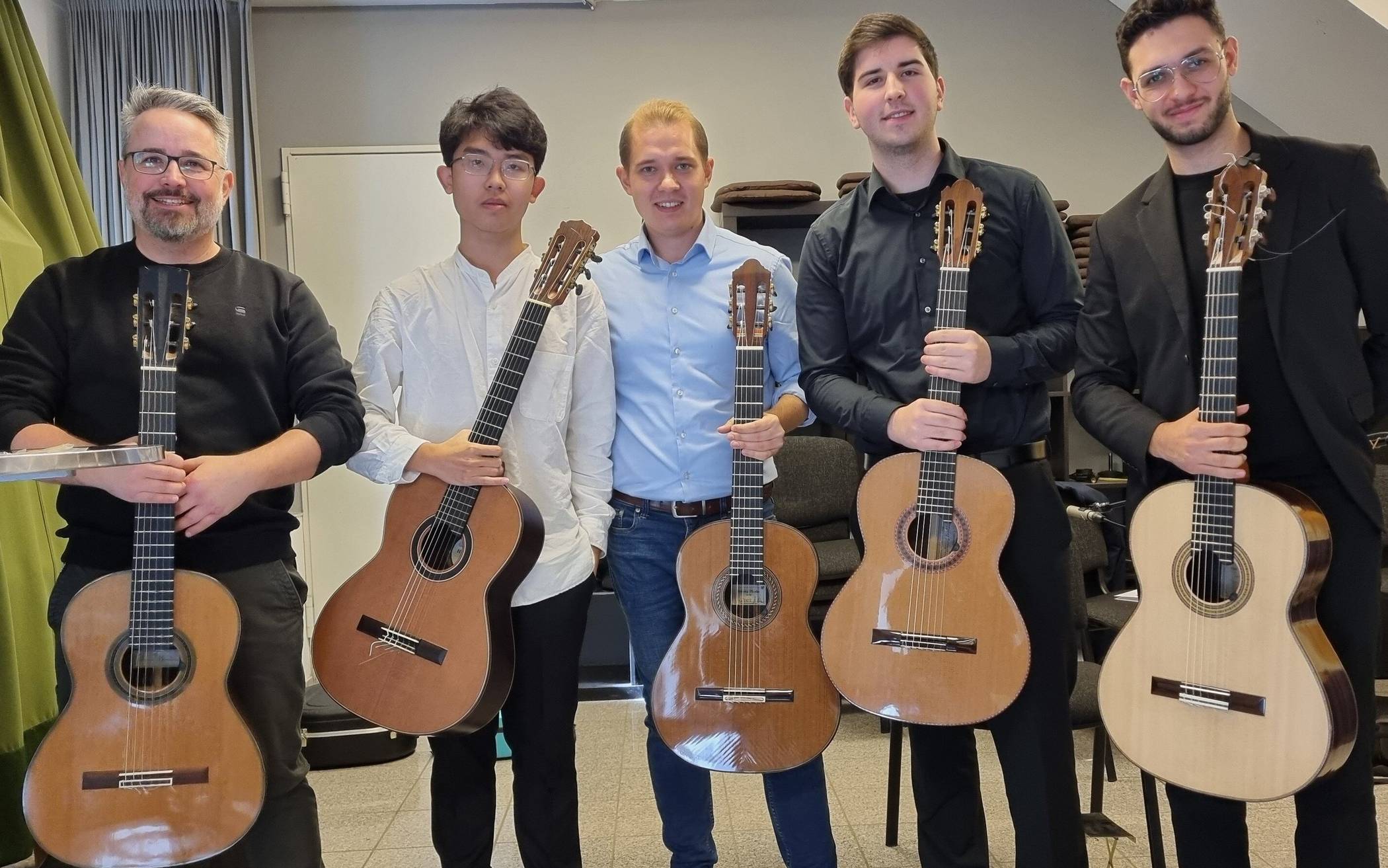  Talente aus der Studienvorbereitenden Ausbildung der Musikschule Dormagen unter Leitung von Daniel März. 