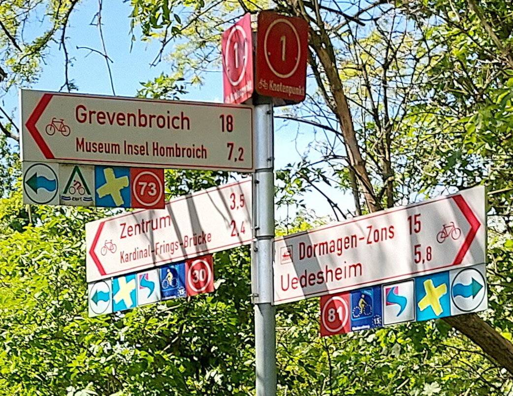 Knotenpunkt 1 an der Grimlinghauser Brücke:
