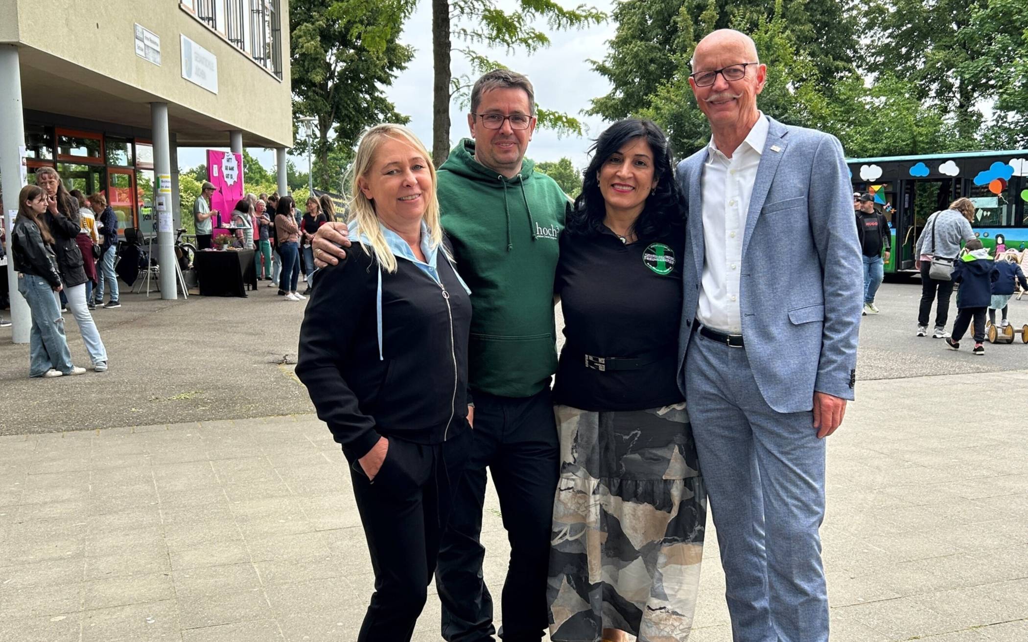  Von links: Marion Schneider, Thomas Sablotny, Serin Alma und Harald Zillikens. 